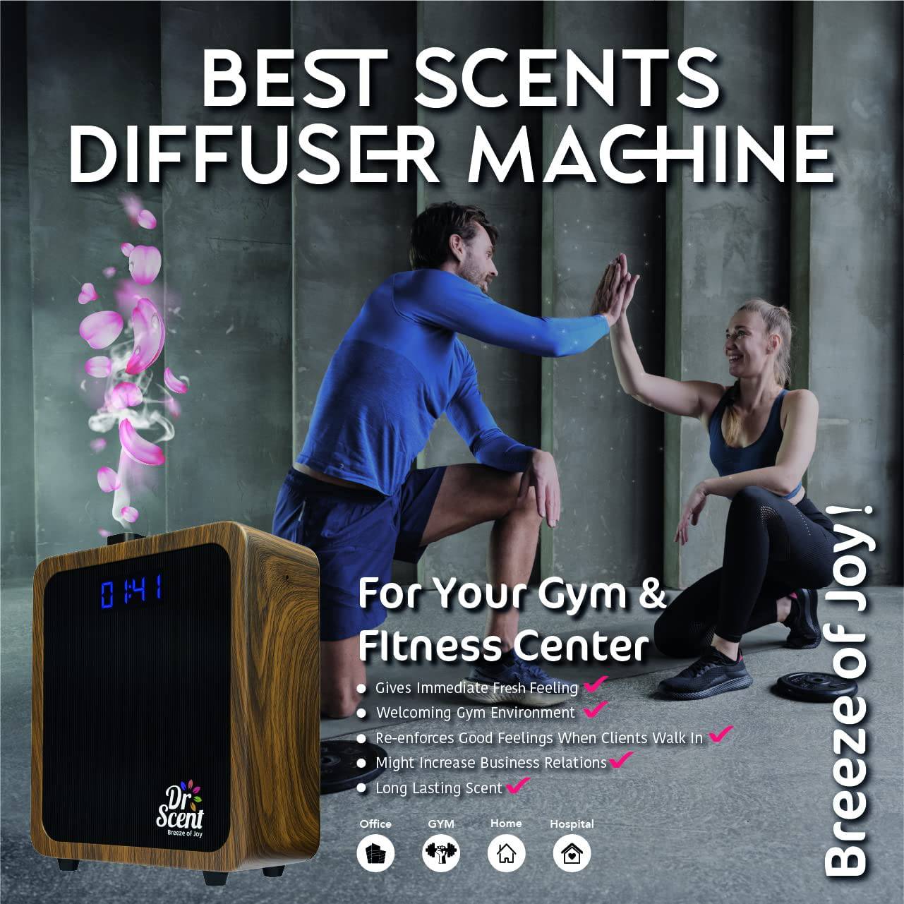 Smart Diffuser Machine With App | Dr Scent Wood (Medium) 20X20M | Dr-M-WOOD -  Home Fragrance | ناشر آلة ذكية مع التطبيق | دكتور سينت وود (متوسط) 20x20 م - ebarza Furniture UAE | Shop Modern Furniture in Abu Dhabi & Dubai - مفروشات ايبازرا في الامارات | تسوق اثاث عصري وديكورات مميزة في دبي وابوظبي