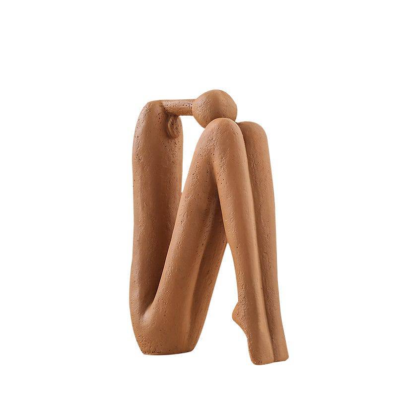 Pre-order 75 Days Delivery - Soft Man Ornament Brown Fc-Sz2190B -  Home Decor Figurines | اطلب مسبقًا التسليم خلال 90 يومًا - ديكور الرجل الناعم باللون البني - ebarza Furniture UAE | Shop Modern Furniture in Abu Dhabi & Dubai - مفروشات ايبازرا في الامارات | تسوق اثاث عصري وديكورات مميزة في دبي وابوظبي