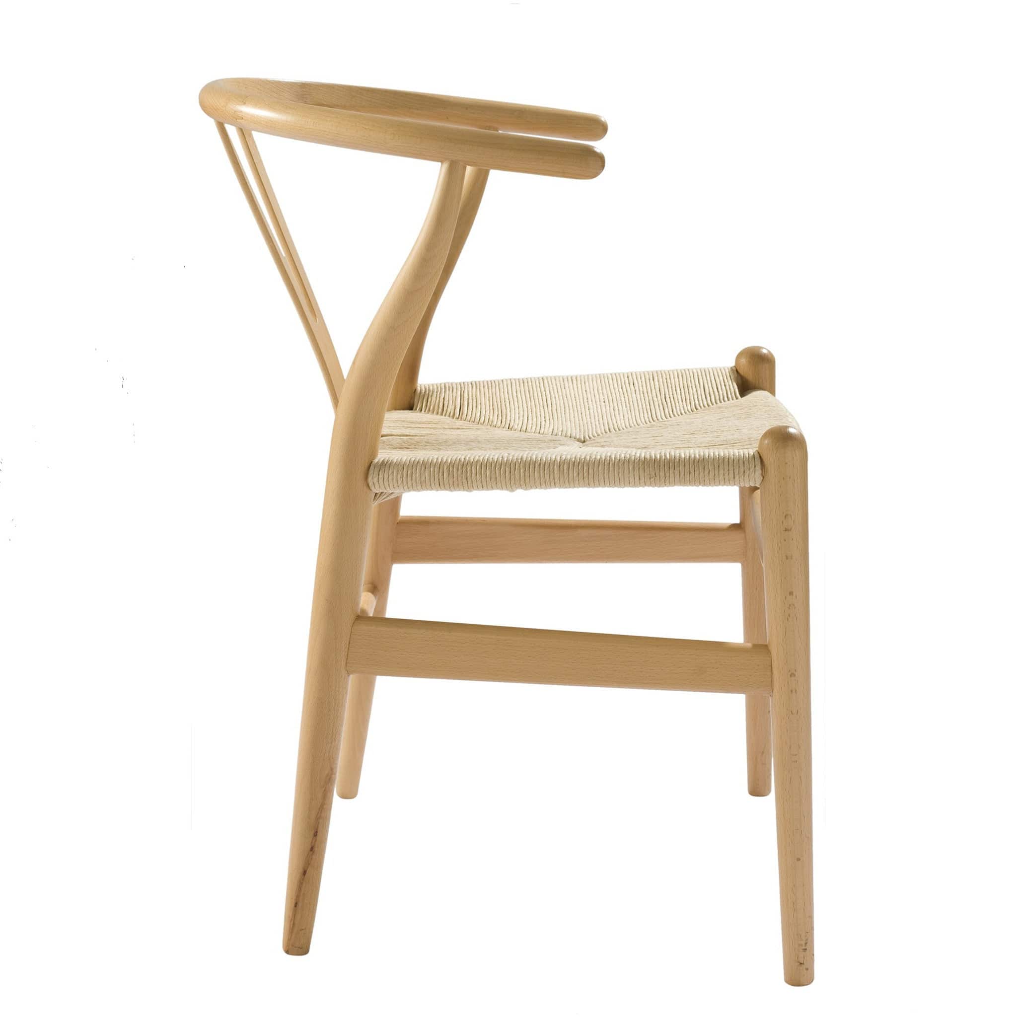 Solid Ash Wood And Natural Cord Seat Dining Chair Ws-001A-N -  Chairs - ebarza Furniture UAE | Shop Modern Furniture in Abu Dhabi & Dubai - مفروشات ايبازرا في الامارات | تسوق اثاث عصري وديكورات مميزة في دبي وابوظبي