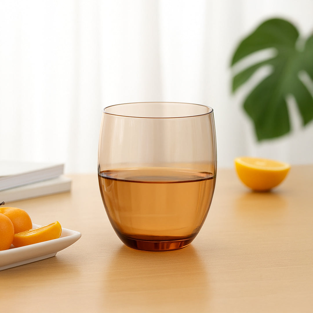 Solid Brown Tumbler - B24162F -  Drinkware - ebarza Furniture UAE | Shop Modern Furniture in Abu Dhabi & Dubai - مفروشات ايبازرا في الامارات | تسوق اثاث عصري وديكورات مميزة في دبي وابوظبي