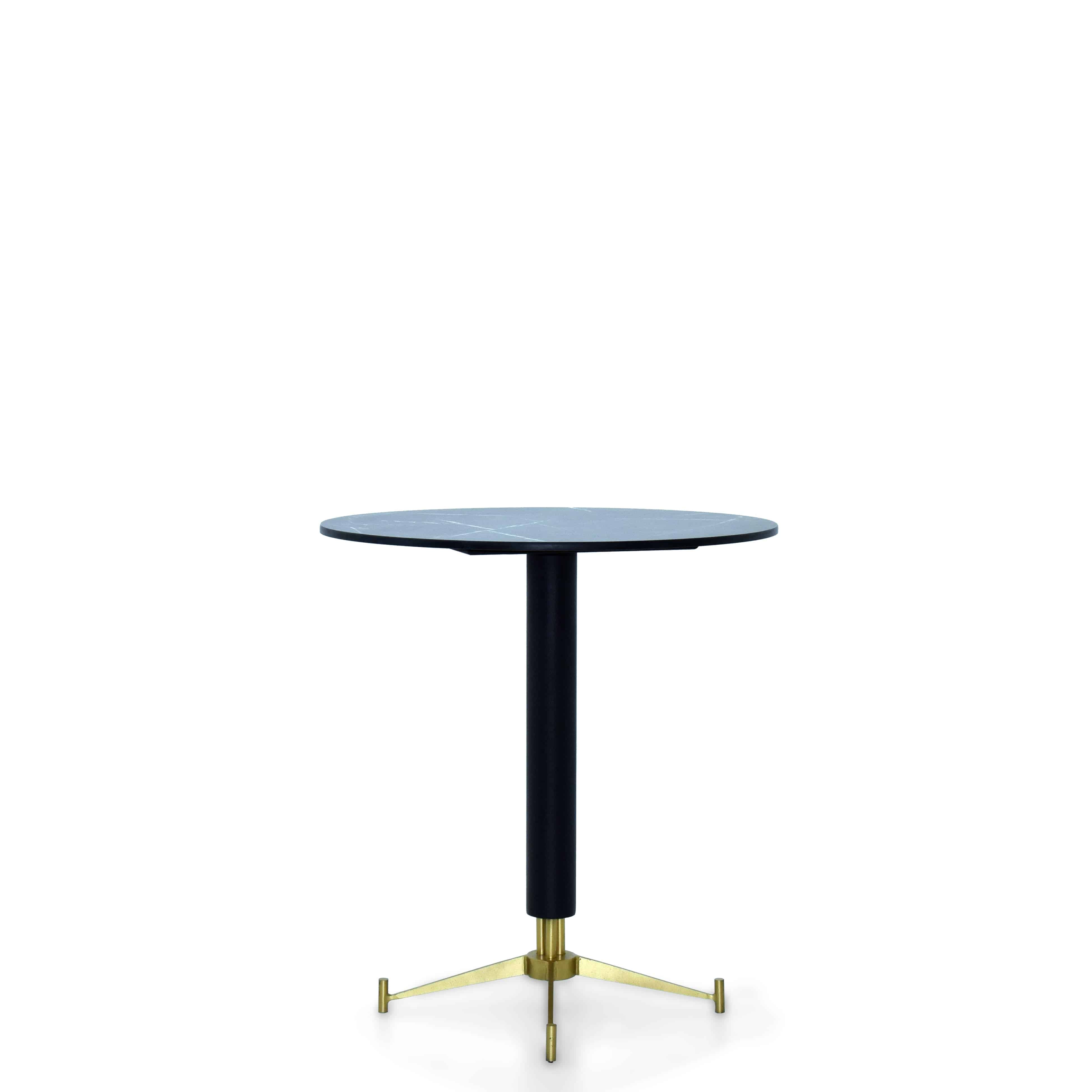 Solid Dark Empredor Round Dining Table Top D70 Sanc-T5743 -  Table Tops | طاولة طعام مستديرة داكنة صلبة قطرها 70 - ebarza Furniture UAE | Shop Modern Furniture in Abu Dhabi & Dubai - مفروشات ايبازرا في الامارات | تسوق اثاث عصري وديكورات مميزة في دبي وابوظبي