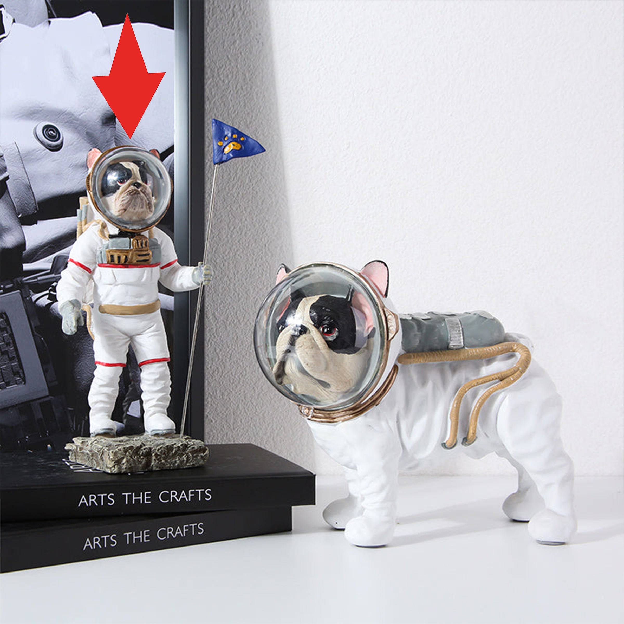 Space Dog -B Fa-Sz1807B -  Home Decor Figurines | كلب الفضاء - ب - ebarza Furniture UAE | Shop Modern Furniture in Abu Dhabi & Dubai - مفروشات ايبازرا في الامارات | تسوق اثاث عصري وديكورات مميزة في دبي وابوظبي