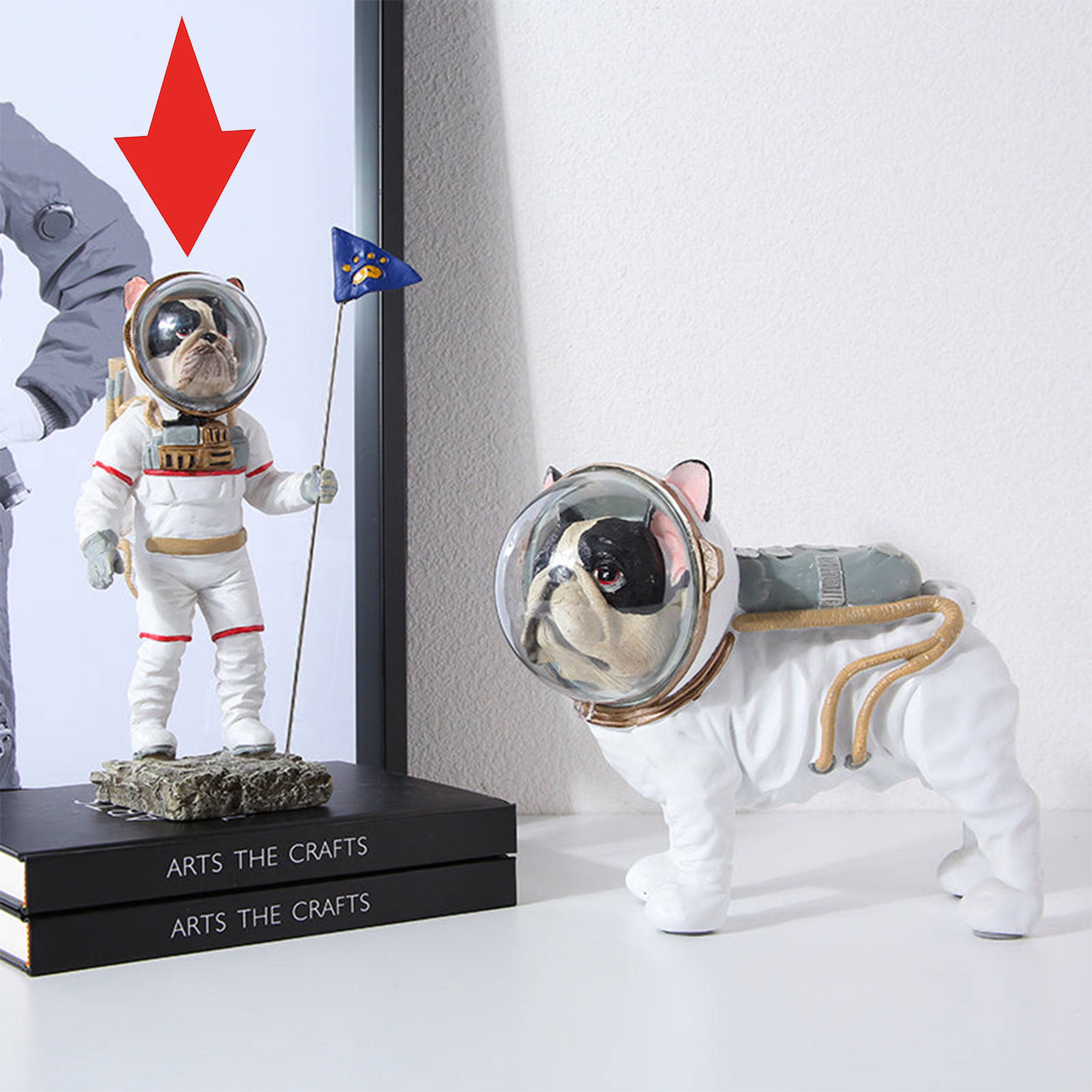 Space Dog -B Fa-Sz1807B -  Home Decor Figurines | كلب الفضاء - ب - ebarza Furniture UAE | Shop Modern Furniture in Abu Dhabi & Dubai - مفروشات ايبازرا في الامارات | تسوق اثاث عصري وديكورات مميزة في دبي وابوظبي