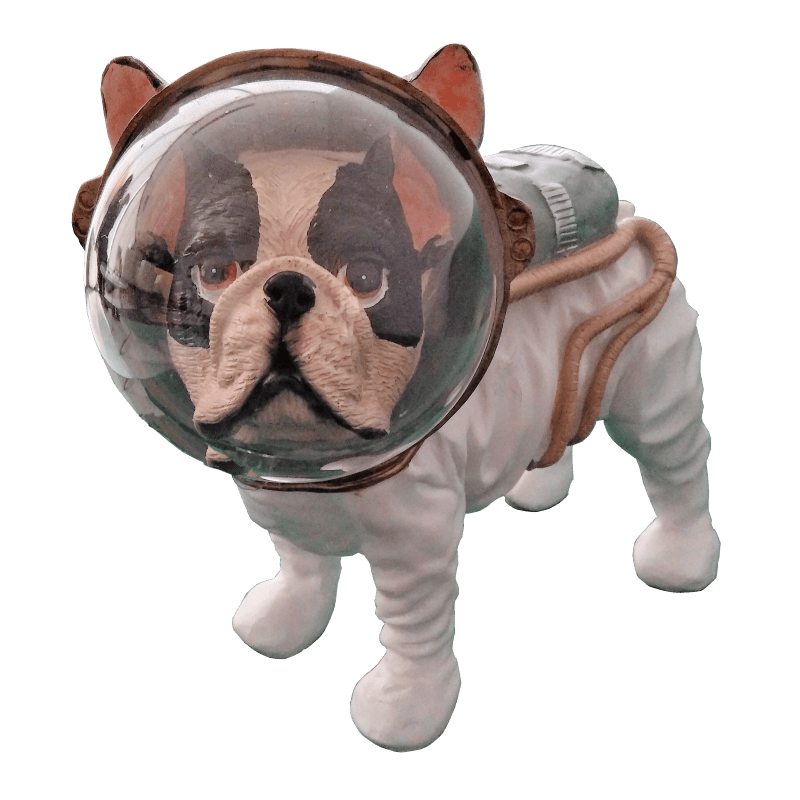 Space Dog Fa-Sz1807A -  Home Decor Figurines | تمثال كلب الفضاء - ebarza Furniture UAE | Shop Modern Furniture in Abu Dhabi & Dubai - مفروشات ايبازرا في الامارات | تسوق اثاث عصري وديكورات مميزة في دبي وابوظبي