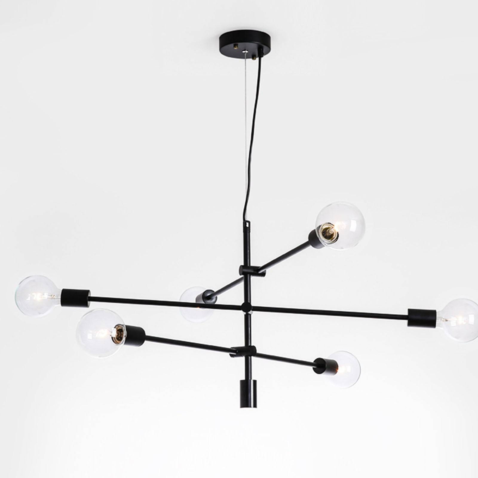 Spider 6 Heads Pendant Lamp Cy-DD-1111-Bl -  Pendant Lamps - ebarza Furniture UAE | Shop Modern Furniture in Abu Dhabi & Dubai - مفروشات ايبازرا في الامارات | تسوق اثاث عصري وديكورات مميزة في دبي وابوظبي