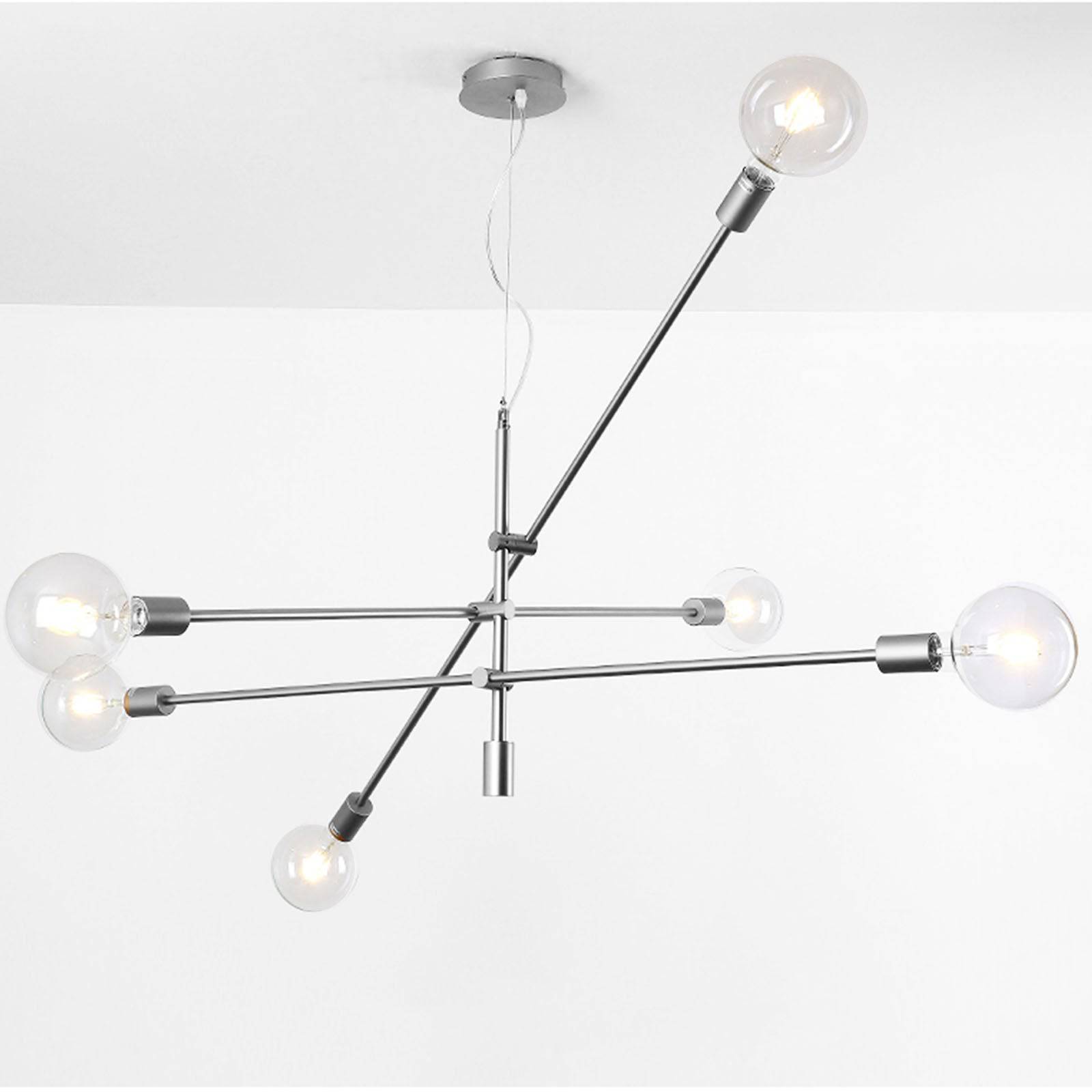 Spider 6 Heads Pendant Lamp Cy-Dd-1111-Ch -  Pendant Lamps - ebarza Furniture UAE | Shop Modern Furniture in Abu Dhabi & Dubai - مفروشات ايبازرا في الامارات | تسوق اثاث عصري وديكورات مميزة في دبي وابوظبي