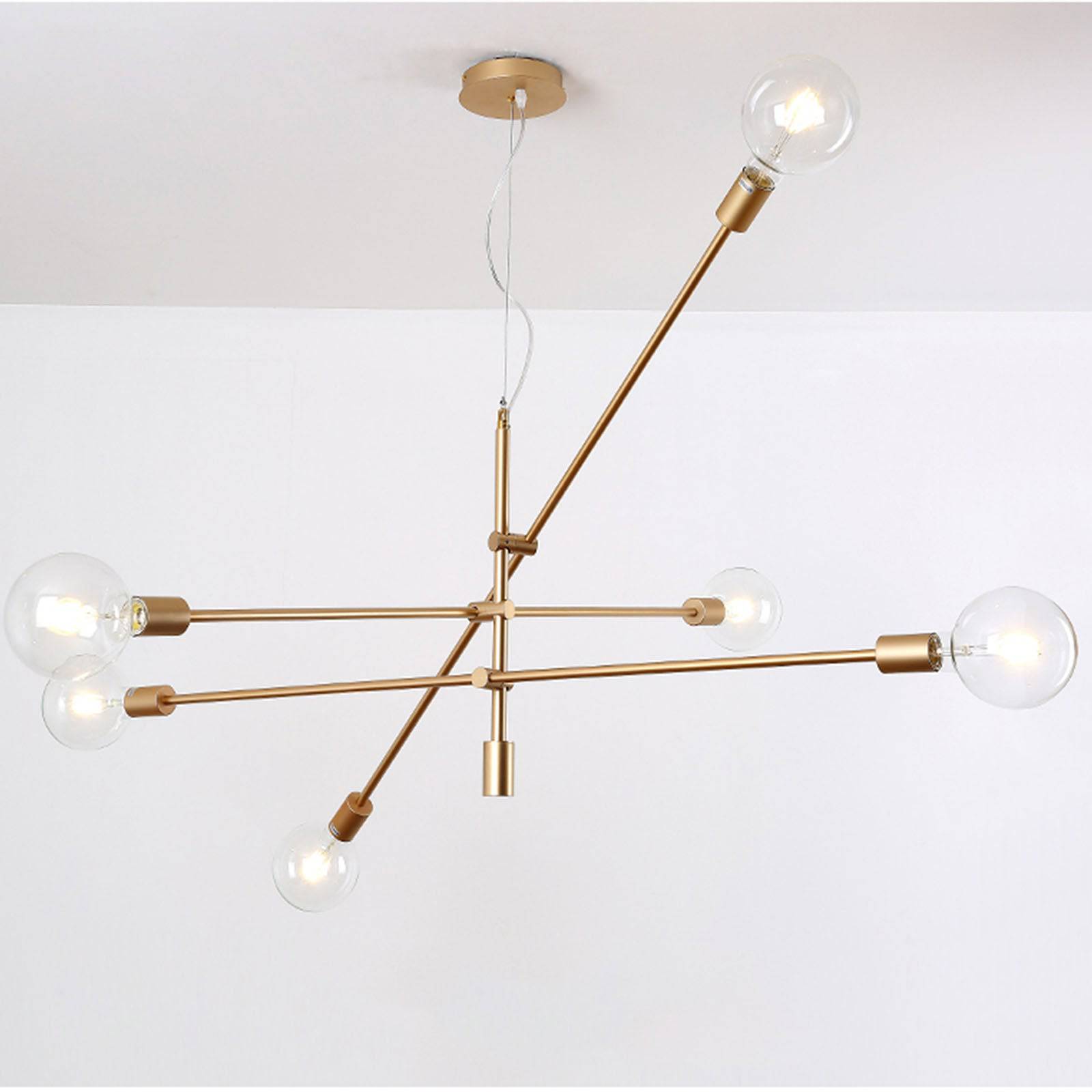 Spider 6 Heads Pendant Lamp Cy-Dd-1111-G -  Pendant Lamps - ebarza Furniture UAE | Shop Modern Furniture in Abu Dhabi & Dubai - مفروشات ايبازرا في الامارات | تسوق اثاث عصري وديكورات مميزة في دبي وابوظبي