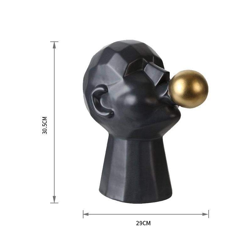 Spit Bubbles Decoration-Black Fa-D2043B -  Home Decor Figurines - ebarza Furniture UAE | Shop Modern Furniture in Abu Dhabi & Dubai - مفروشات ايبازرا في الامارات | تسوق اثاث عصري وديكورات مميزة في دبي وابوظبي