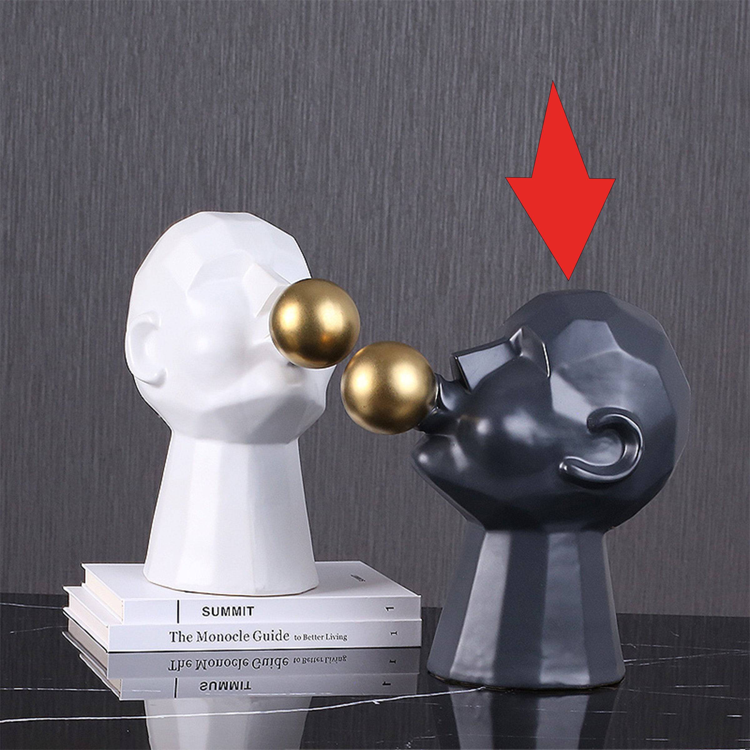 Spit Bubbles Decoration-Black Fa-D2043B -  Home Decor Figurines - ebarza Furniture UAE | Shop Modern Furniture in Abu Dhabi & Dubai - مفروشات ايبازرا في الامارات | تسوق اثاث عصري وديكورات مميزة في دبي وابوظبي