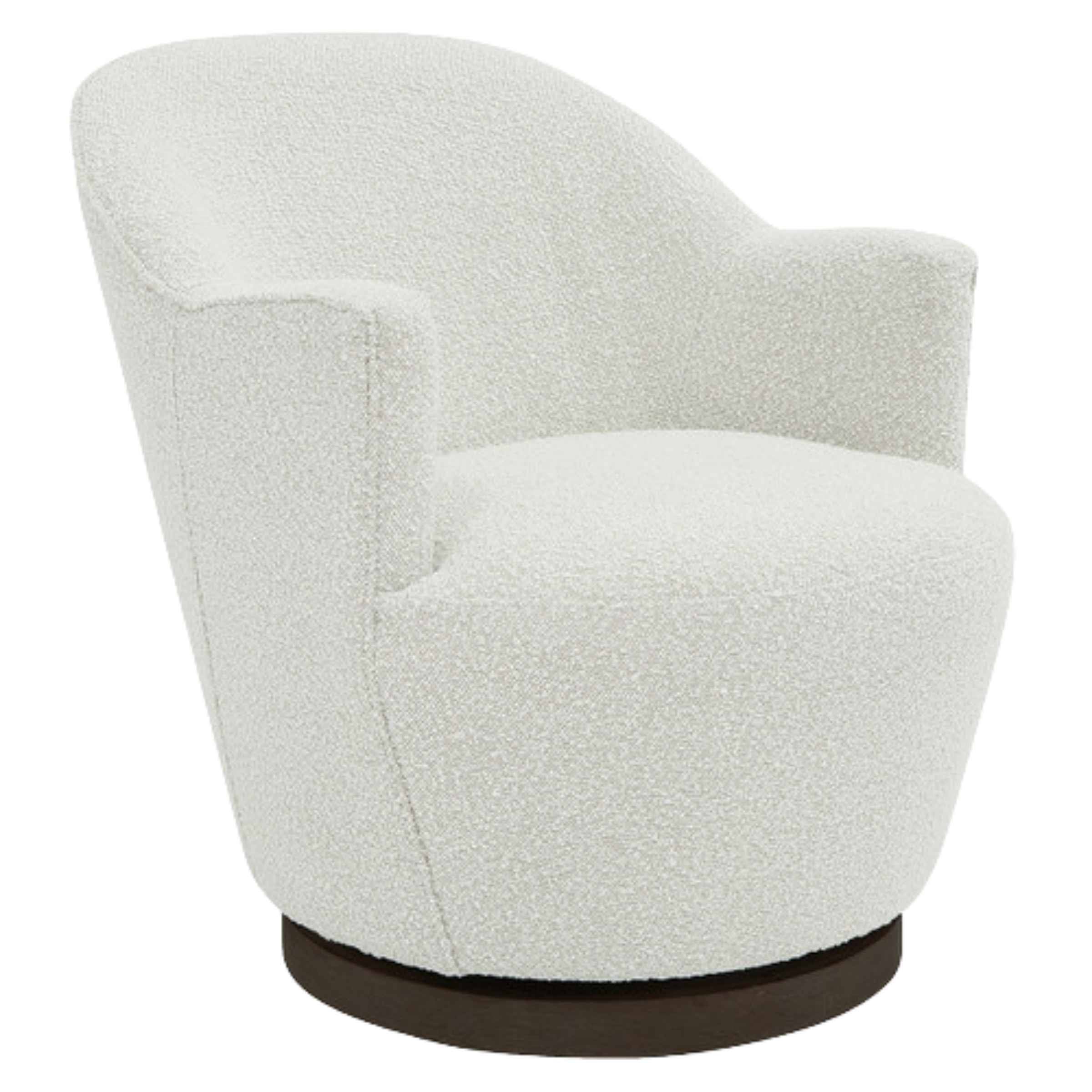 Swivel Chair Ivory 16732-02 -  Armchairs | كرسي دوار عاجي - ebarza Furniture UAE | Shop Modern Furniture in Abu Dhabi & Dubai - مفروشات ايبازرا في الامارات | تسوق اثاث عصري وديكورات مميزة في دبي وابوظبي