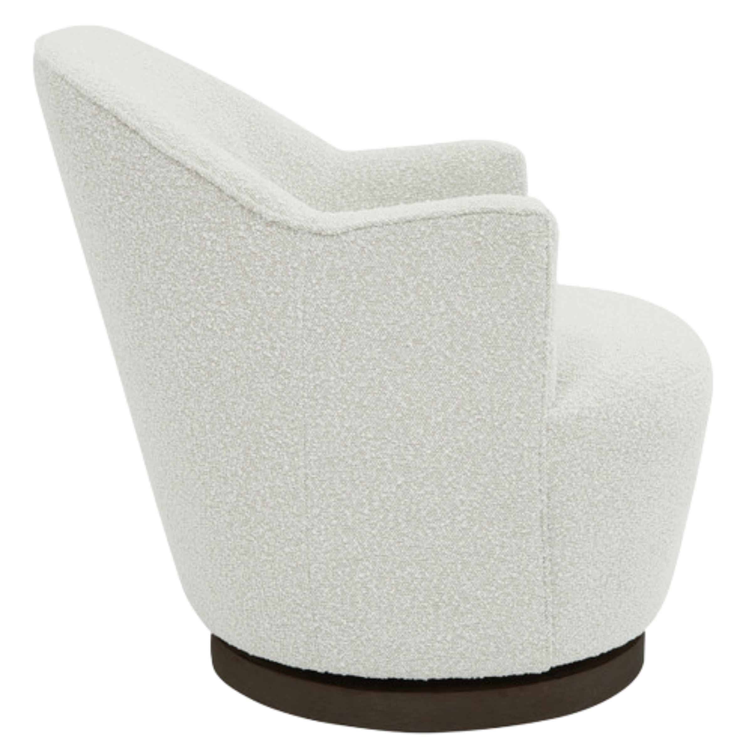 Swivel Chair Ivory 16732-02 -  Armchairs | كرسي دوار عاجي - ebarza Furniture UAE | Shop Modern Furniture in Abu Dhabi & Dubai - مفروشات ايبازرا في الامارات | تسوق اثاث عصري وديكورات مميزة في دبي وابوظبي