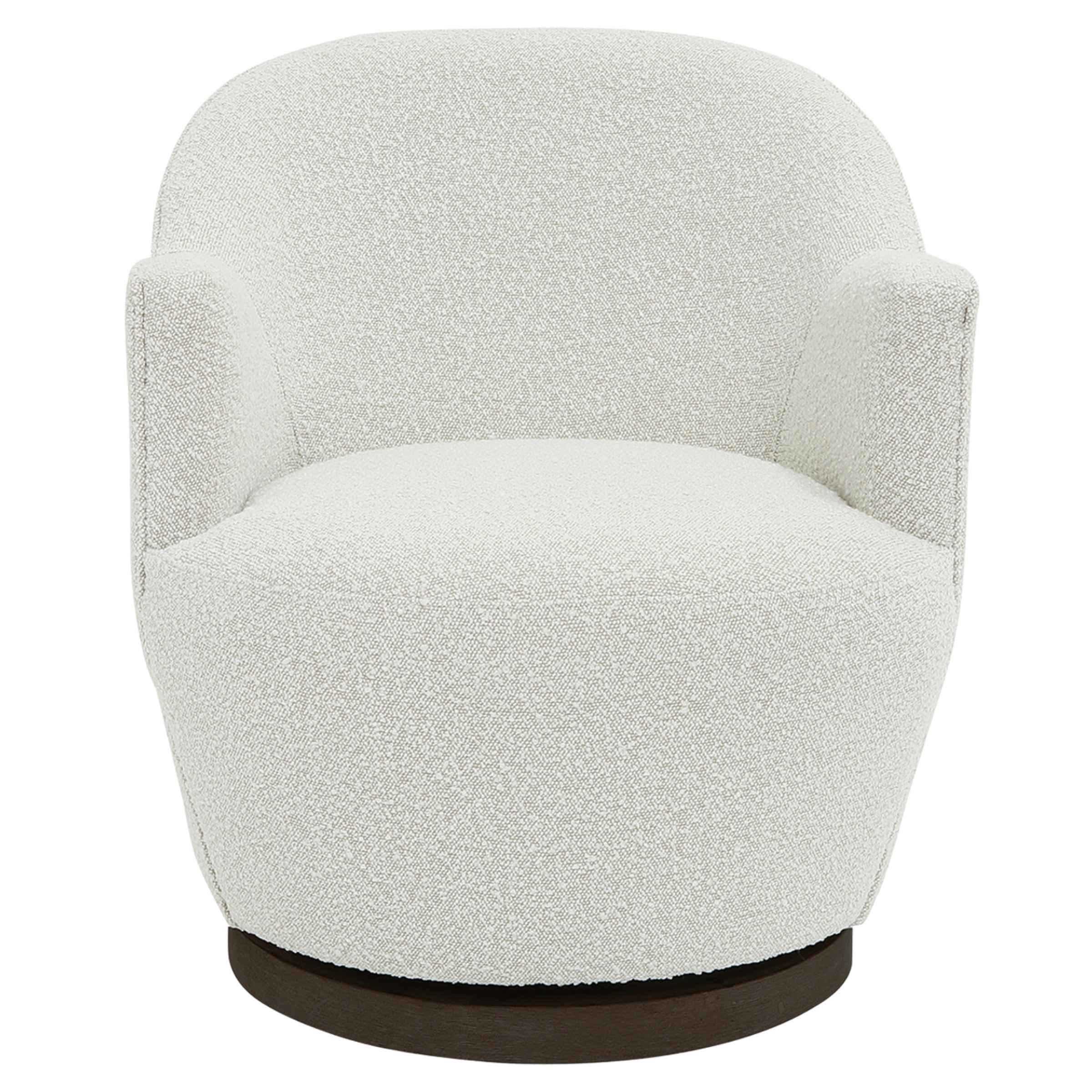 Swivel Chair Ivory 16732-02 -  Armchairs | كرسي دوار عاجي - ebarza Furniture UAE | Shop Modern Furniture in Abu Dhabi & Dubai - مفروشات ايبازرا في الامارات | تسوق اثاث عصري وديكورات مميزة في دبي وابوظبي