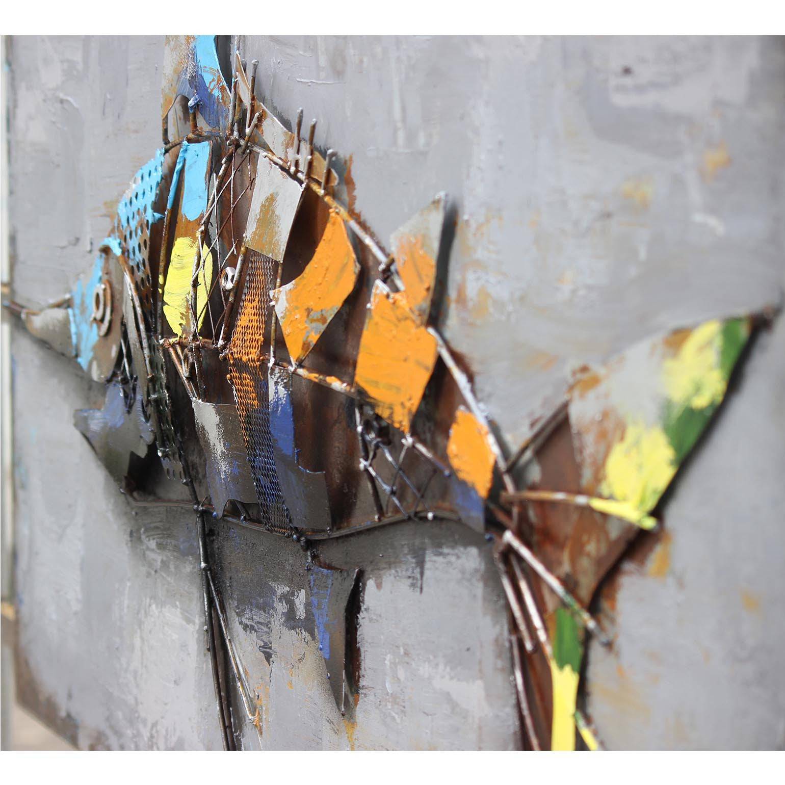 Swordfish Handcrafted Metal Art Painting 140X70 Cm Soap021 -  Paintings - ebarza Furniture UAE | Shop Modern Furniture in Abu Dhabi & Dubai - مفروشات ايبازرا في الامارات | تسوق اثاث عصري وديكورات مميزة في دبي وابوظبي