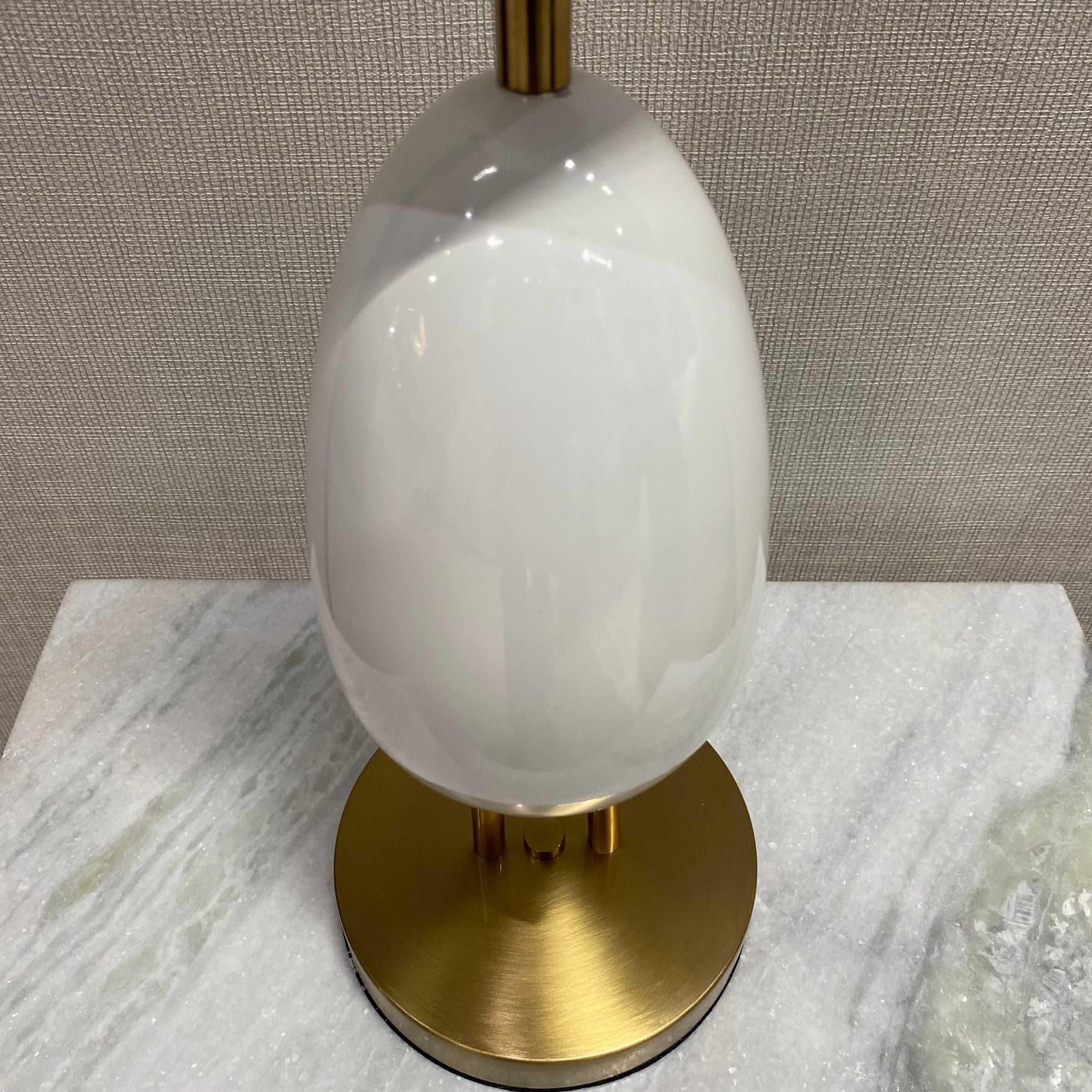 Display Item - Table Lamp White CY-LTD-1011-W Nakheel -  DISPLAY ITEM - ebarza Furniture UAE | Shop Modern Furniture in Abu Dhabi & Dubai - مفروشات ايبازرا في الامارات | تسوق اثاث عصري وديكورات مميزة في دبي وابوظبي