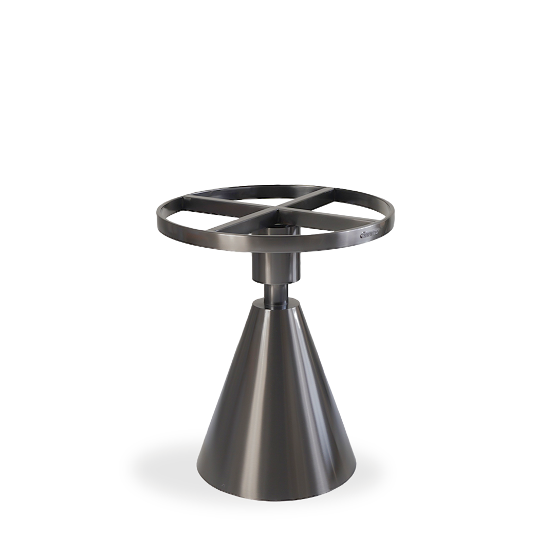 Travertine Top and Stainless Steel Base Coffee Table PZ-C09-S -  Coffee tables - ebarza Furniture UAE | Shop Modern Furniture in Abu Dhabi & Dubai - مفروشات ايبازرا في الامارات | تسوق اثاث عصري وديكورات مميزة في دبي وابوظبي