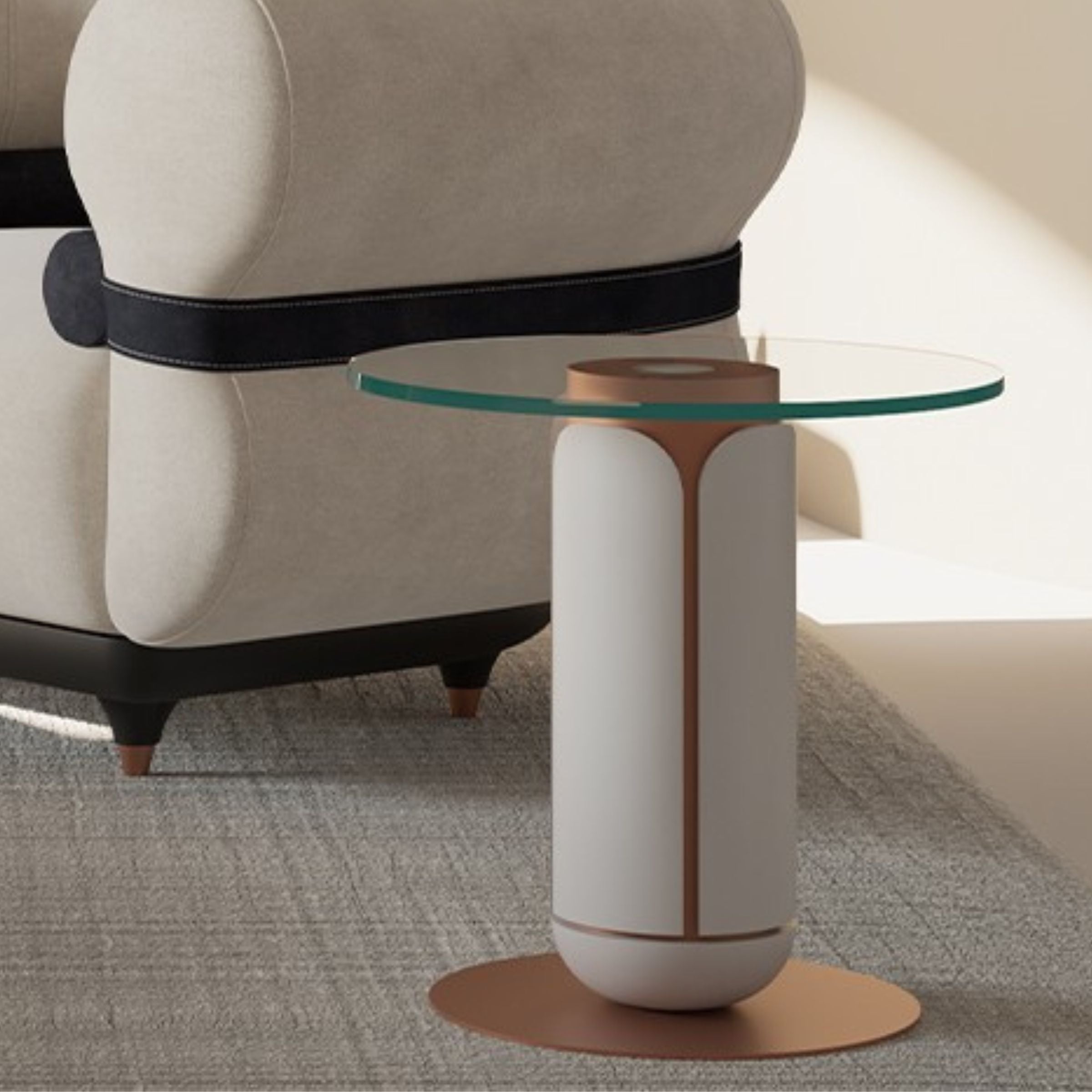 Tulip Side Table SHYTLP002 -  Side Tables - ebarza Furniture UAE | Shop Modern Furniture in Abu Dhabi & Dubai - مفروشات ايبازرا في الامارات | تسوق اثاث عصري وديكورات مميزة في دبي وابوظبي