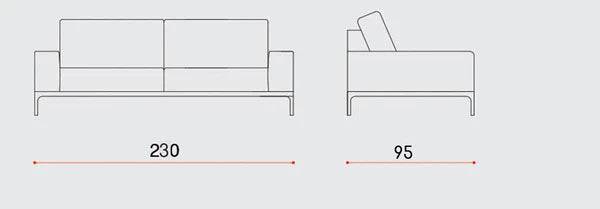 Turin 3 Seater Sofa Istanb001S -  Sofas - ebarza Furniture UAE | Shop Modern Furniture in Abu Dhabi & Dubai - مفروشات ايبازرا في الامارات | تسوق اثاث عصري وديكورات مميزة في دبي وابوظبي