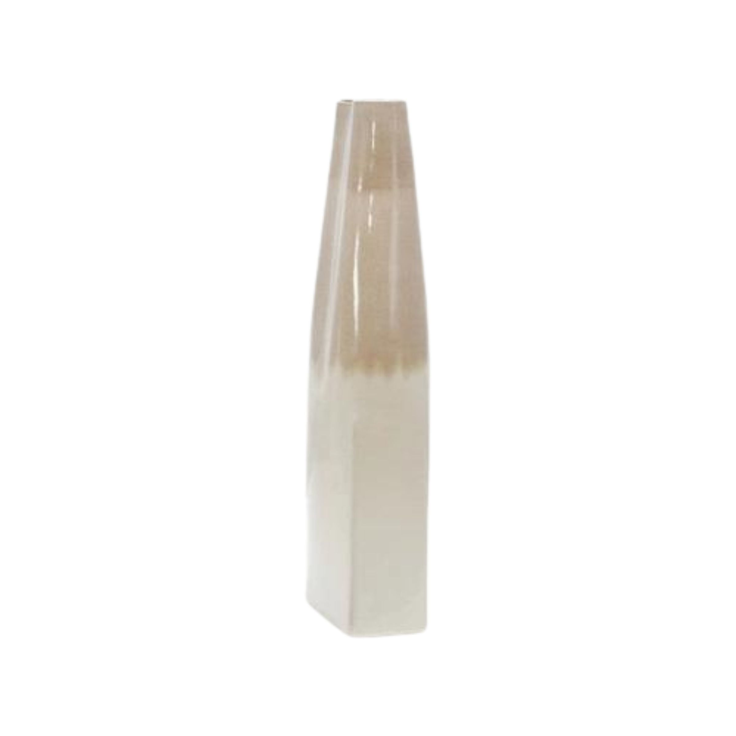 Two Tone Vase, Beige 15311-01 -  Vases | مزهرية ذات لونين بيج - ebarza Furniture UAE | Shop Modern Furniture in Abu Dhabi & Dubai - مفروشات ايبازرا في الامارات | تسوق اثاث عصري وديكورات مميزة في دبي وابوظبي