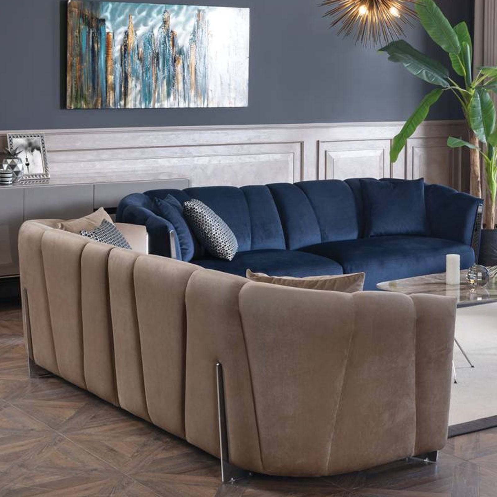 Ultra  3Seater Sofa Ultra-Blue -  Sofas | أريكة ألترا 3 مقاعد - ebarza Furniture UAE | Shop Modern Furniture in Abu Dhabi & Dubai - مفروشات ايبازرا في الامارات | تسوق اثاث عصري وديكورات مميزة في دبي وابوظبي