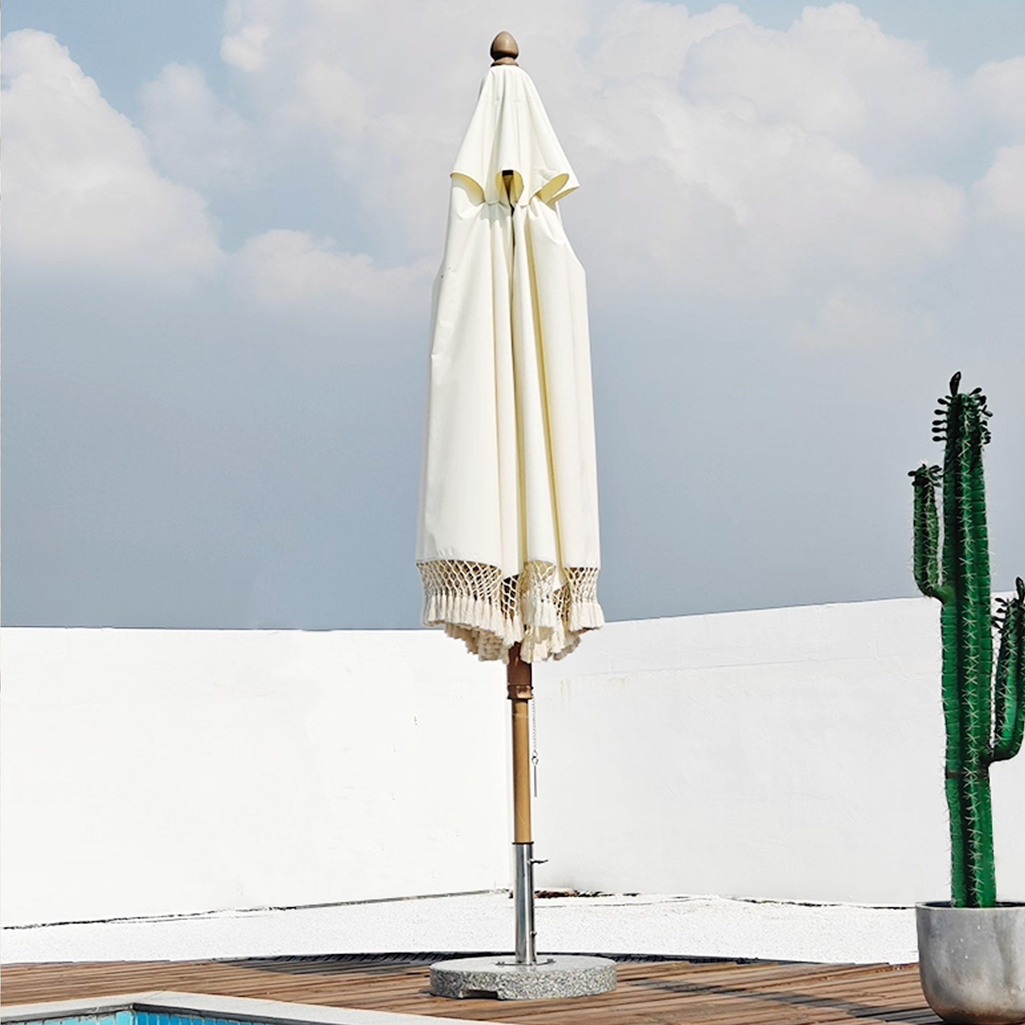 Center Pole Umbrella (push up and down system) MS-1623-5A -  Outdoor Umbrellas - ebarza Furniture UAE | Shop Modern Furniture in Abu Dhabi & Dubai - مفروشات ايبازرا في الامارات | تسوق اثاث عصري وديكورات مميزة في دبي وابوظبي