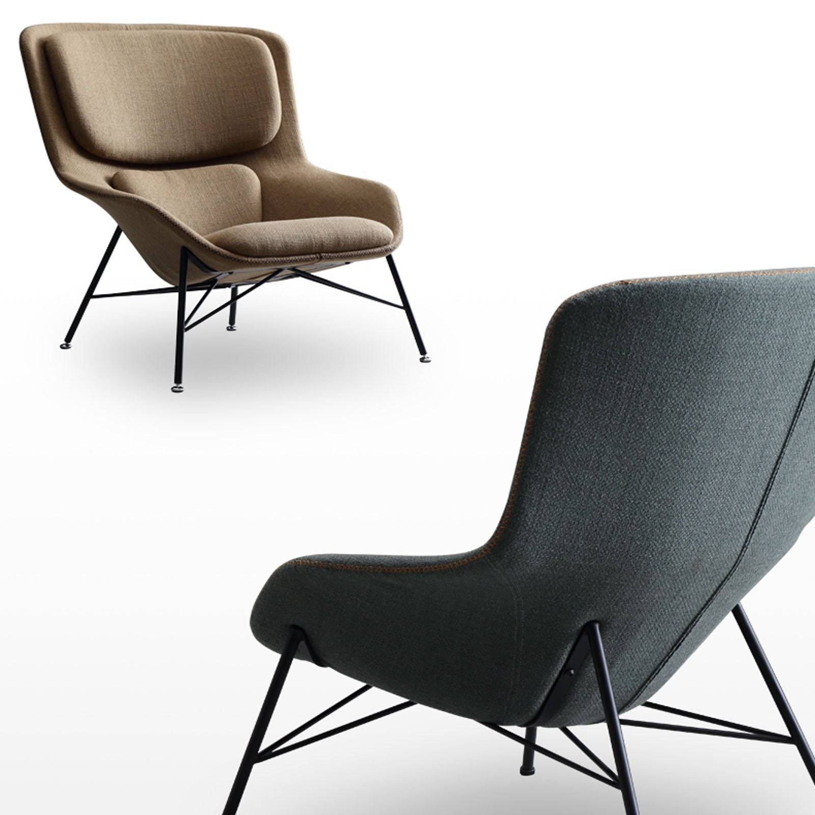 Uppsala Lounge Chair LC051-Grey -  Lounge Chairs - ebarza Furniture UAE | Shop Modern Furniture in Abu Dhabi & Dubai - مفروشات ايبازرا في الامارات | تسوق اثاث عصري وديكورات مميزة في دبي وابوظبي