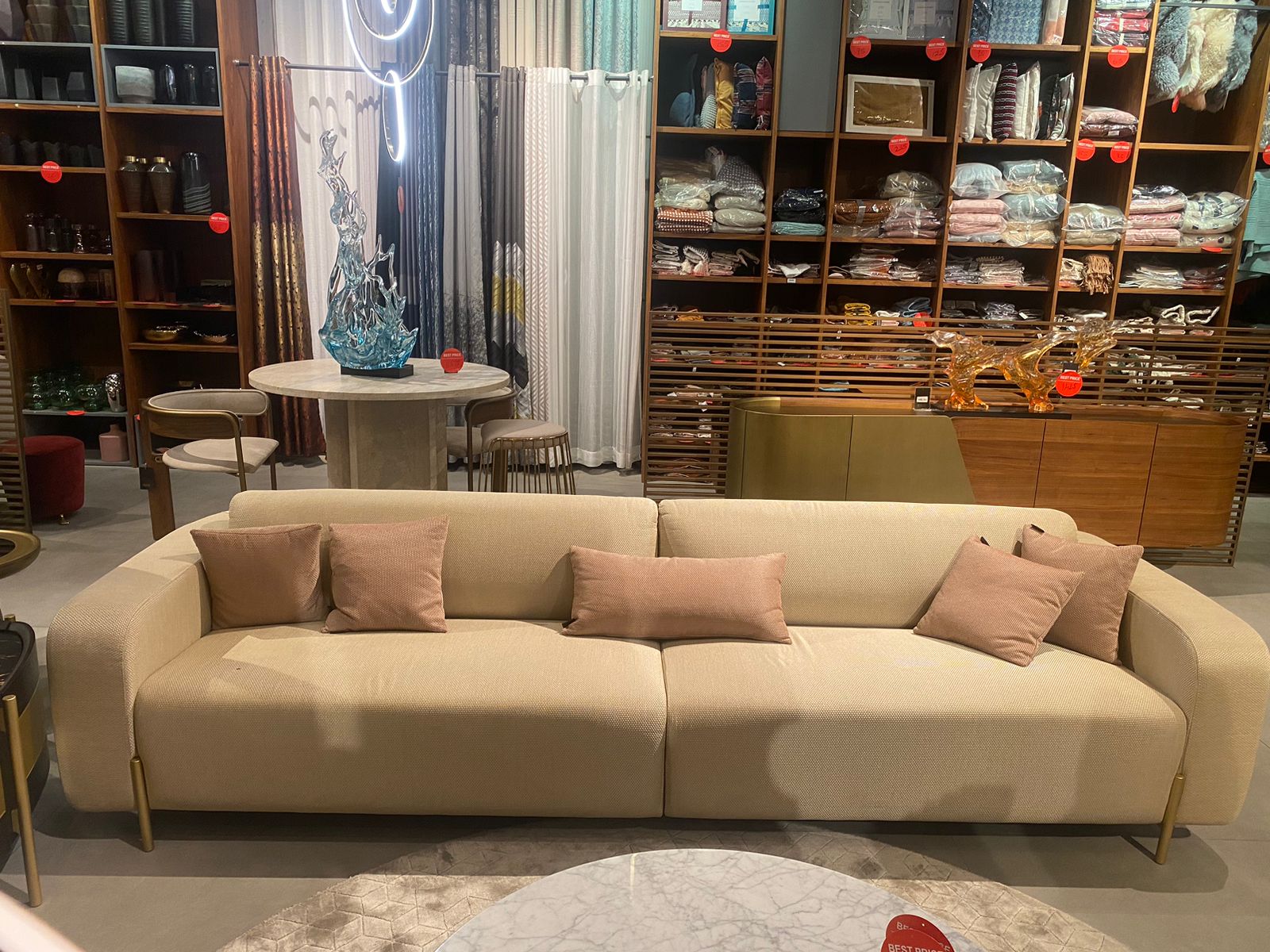 Display Item - Vega 4 Seater Sofa 300cm KOLVEGD01Nakheel -  USED ITEM | قطعة من المعرض - صوفا فيجا 4 مقاعد 300سم - ebarza Furniture UAE | Shop Modern Furniture in Abu Dhabi & Dubai - مفروشات ايبازرا في الامارات | تسوق اثاث عصري وديكورات مميزة في دبي وابوظبي