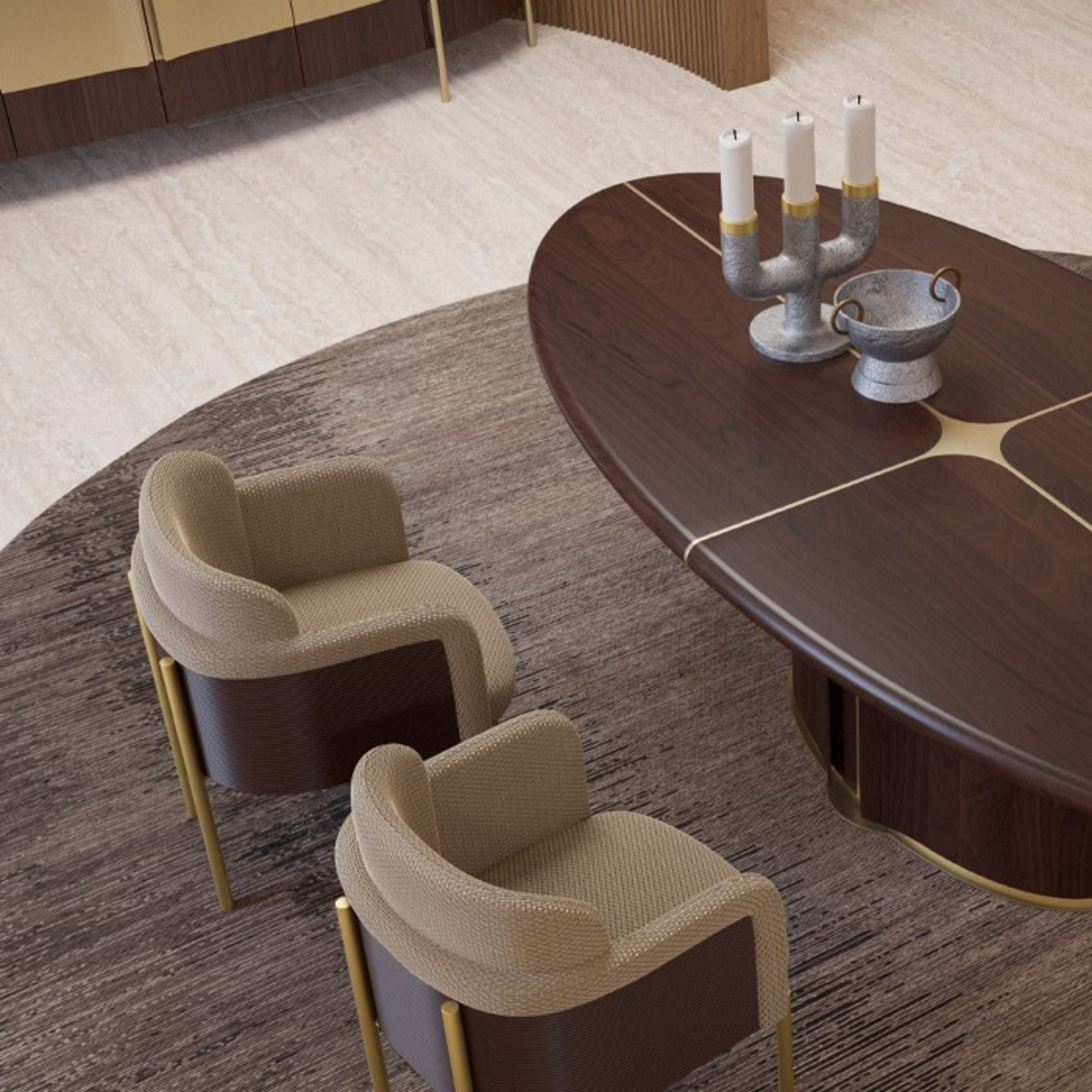 Vega Oval Dining Table 260*120 CM MASVEG001 -  Dining Tables - ebarza Furniture UAE | Shop Modern Furniture in Abu Dhabi & Dubai - مفروشات ايبازرا في الامارات | تسوق اثاث عصري وديكورات مميزة في دبي وابوظبي