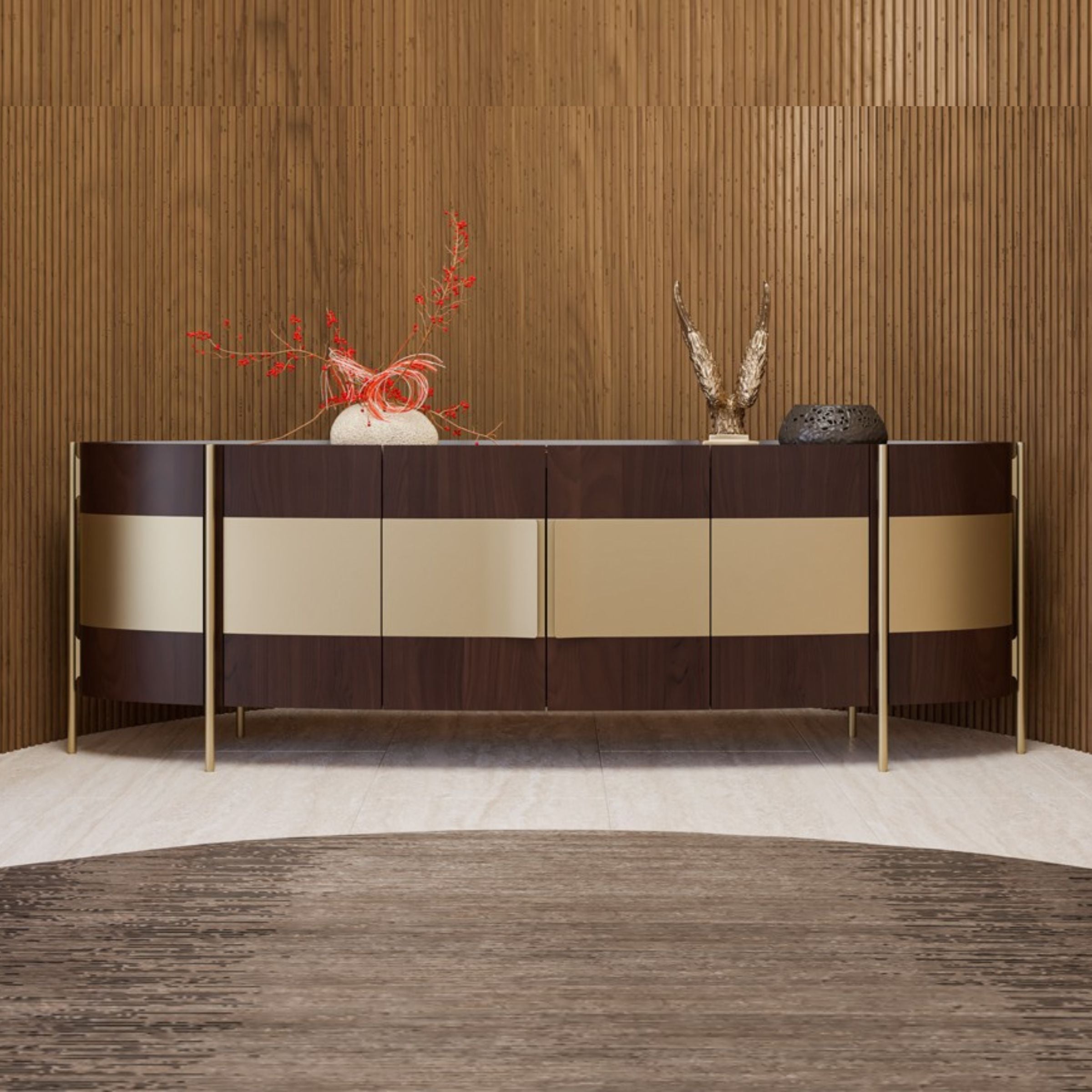 Vega Sideboard 268cm KONVEG001 -  Sideboards - ebarza Furniture UAE | Shop Modern Furniture in Abu Dhabi & Dubai - مفروشات ايبازرا في الامارات | تسوق اثاث عصري وديكورات مميزة في دبي وابوظبي
