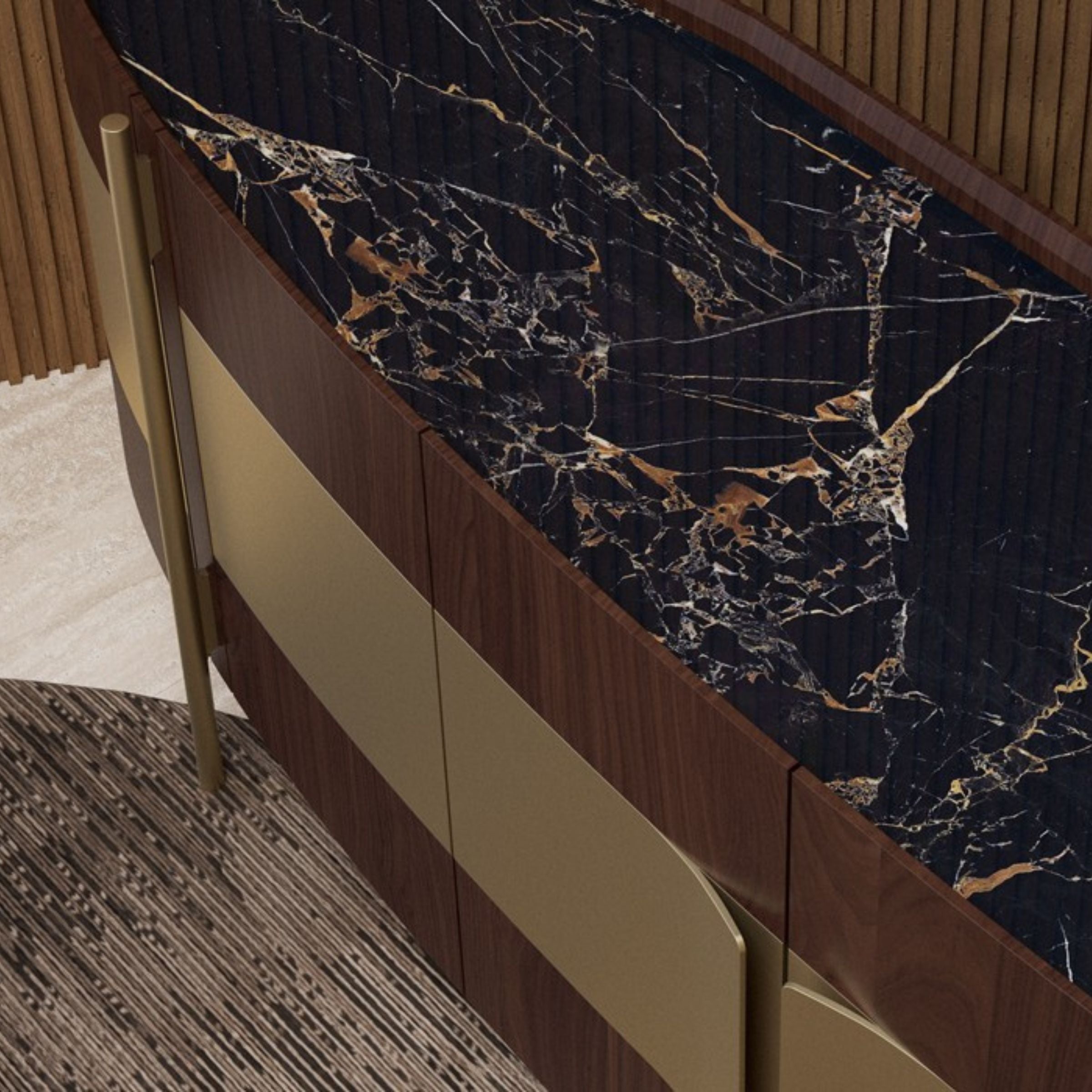 Vega Sideboard 268cm KONVEG001 -  Sideboards - ebarza Furniture UAE | Shop Modern Furniture in Abu Dhabi & Dubai - مفروشات ايبازرا في الامارات | تسوق اثاث عصري وديكورات مميزة في دبي وابوظبي