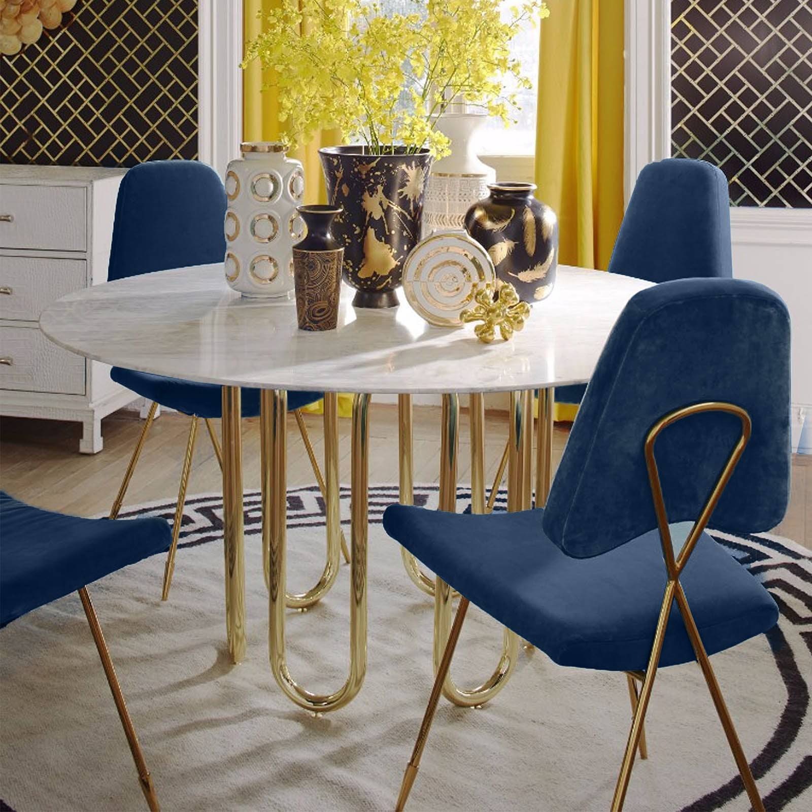 Velletri Cross  Dinning Chair Tg-185 -  Chairs - ebarza Furniture UAE | Shop Modern Furniture in Abu Dhabi & Dubai - مفروشات ايبازرا في الامارات | تسوق اثاث عصري وديكورات مميزة في دبي وابوظبي