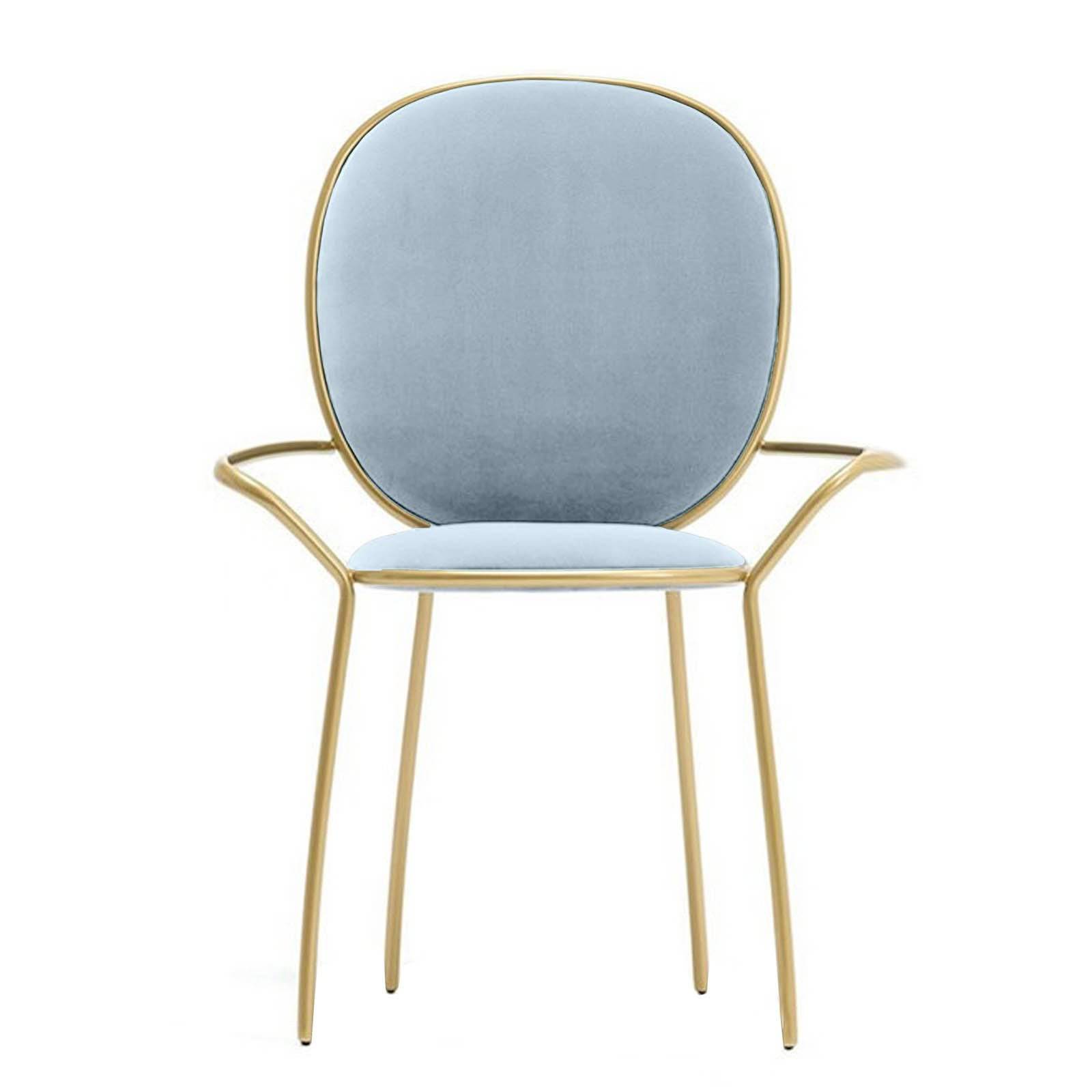 Velletri  Dinning Chair Tg-199-Pastel Blue -  Chairs - ebarza Furniture UAE | Shop Modern Furniture in Abu Dhabi & Dubai - مفروشات ايبازرا في الامارات | تسوق اثاث عصري وديكورات مميزة في دبي وابوظبي