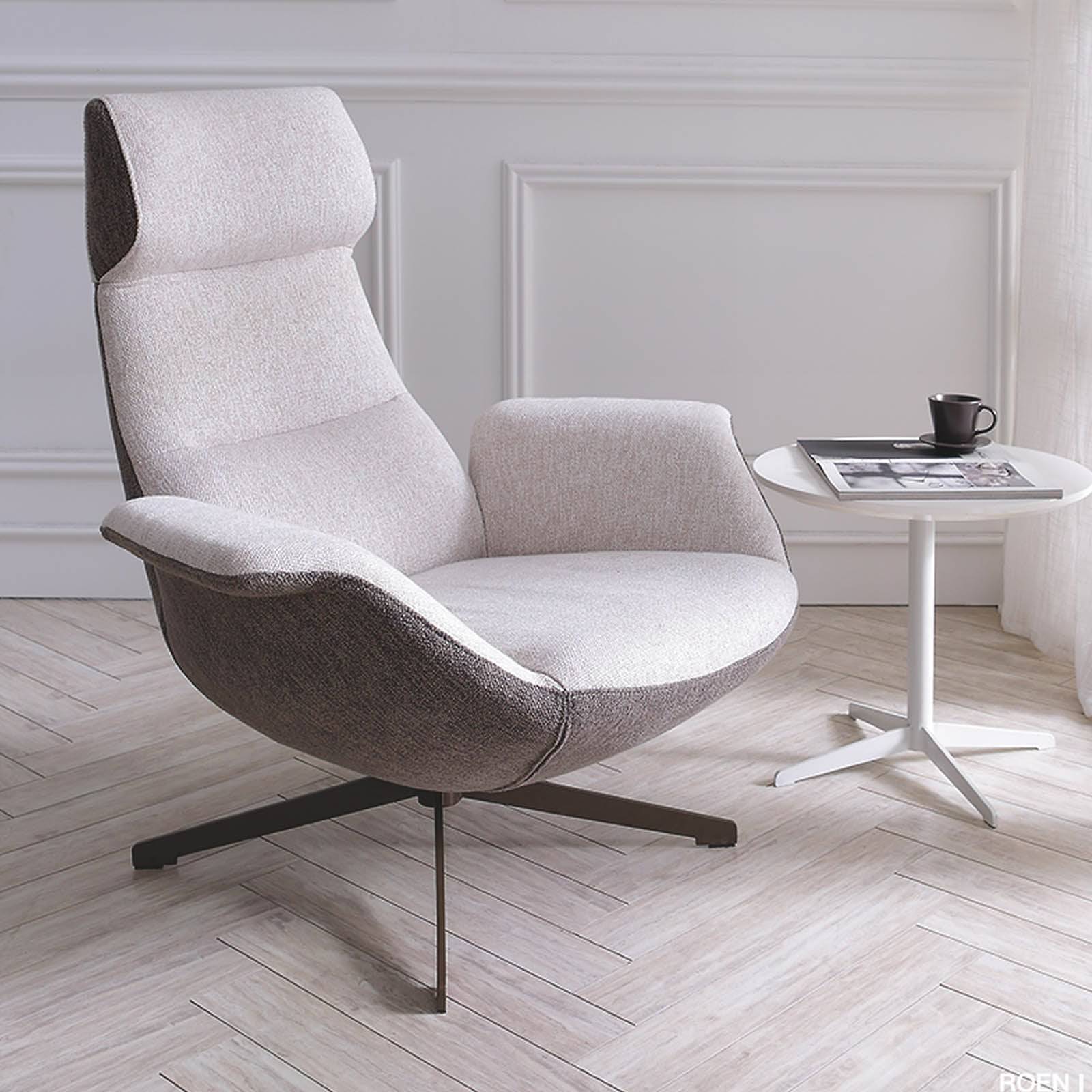 Venezia Swivel Lounge Chair  Lc015 -  Lounge Chairs - ebarza Furniture UAE | Shop Modern Furniture in Abu Dhabi & Dubai - مفروشات ايبازرا في الامارات | تسوق اثاث عصري وديكورات مميزة في دبي وابوظبي