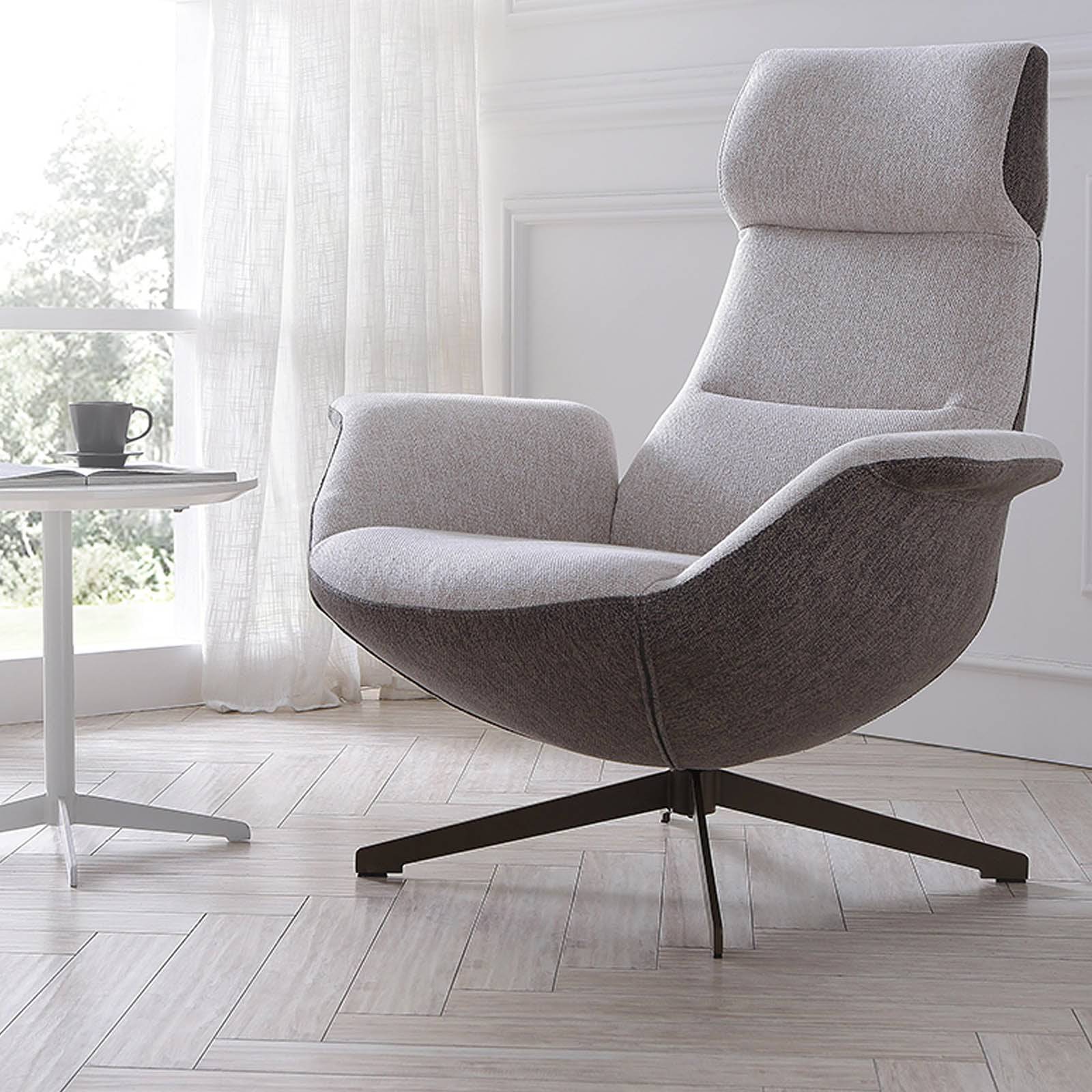 Venezia Swivel Lounge Chair  Lc015 -  Lounge Chairs - ebarza Furniture UAE | Shop Modern Furniture in Abu Dhabi & Dubai - مفروشات ايبازرا في الامارات | تسوق اثاث عصري وديكورات مميزة في دبي وابوظبي