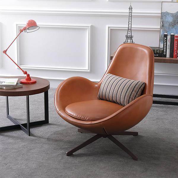 Vigo Swivel Lounge Chair Lc017 -  Lounge Chairs - ebarza Furniture UAE | Shop Modern Furniture in Abu Dhabi & Dubai - مفروشات ايبازرا في الامارات | تسوق اثاث عصري وديكورات مميزة في دبي وابوظبي