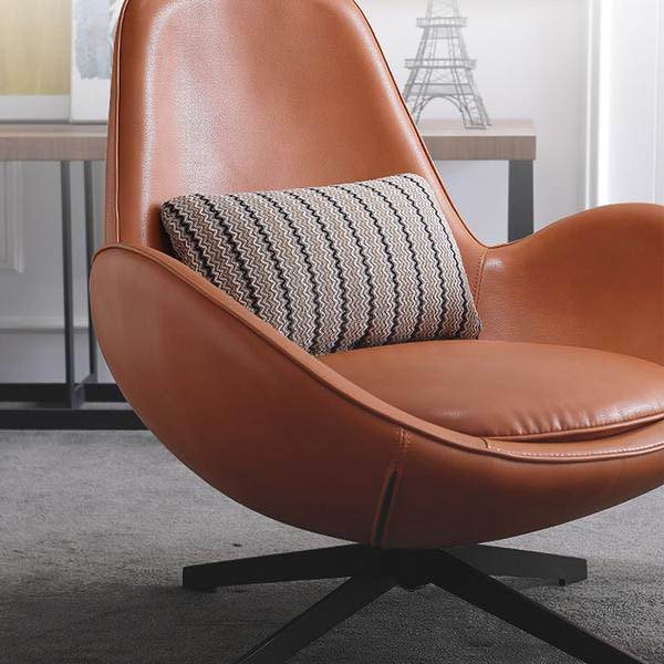 Vigo Swivel Lounge Chair Lc017 -  Lounge Chairs - ebarza Furniture UAE | Shop Modern Furniture in Abu Dhabi & Dubai - مفروشات ايبازرا في الامارات | تسوق اثاث عصري وديكورات مميزة في دبي وابوظبي