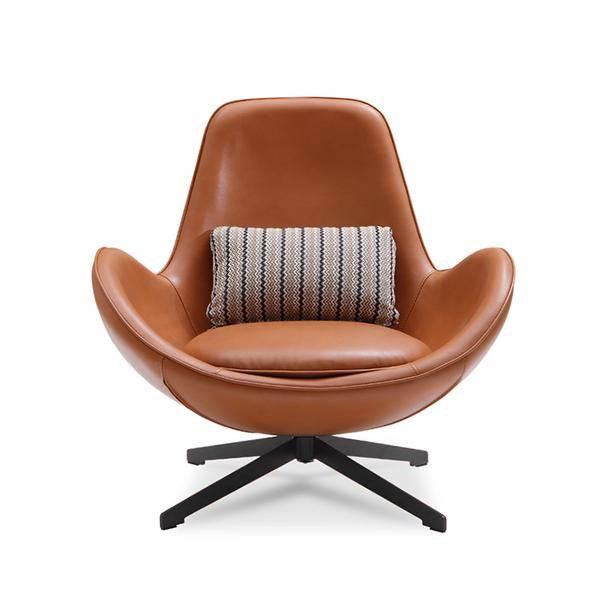 Vigo Swivel Lounge Chair Lc017 -  Lounge Chairs - ebarza Furniture UAE | Shop Modern Furniture in Abu Dhabi & Dubai - مفروشات ايبازرا في الامارات | تسوق اثاث عصري وديكورات مميزة في دبي وابوظبي