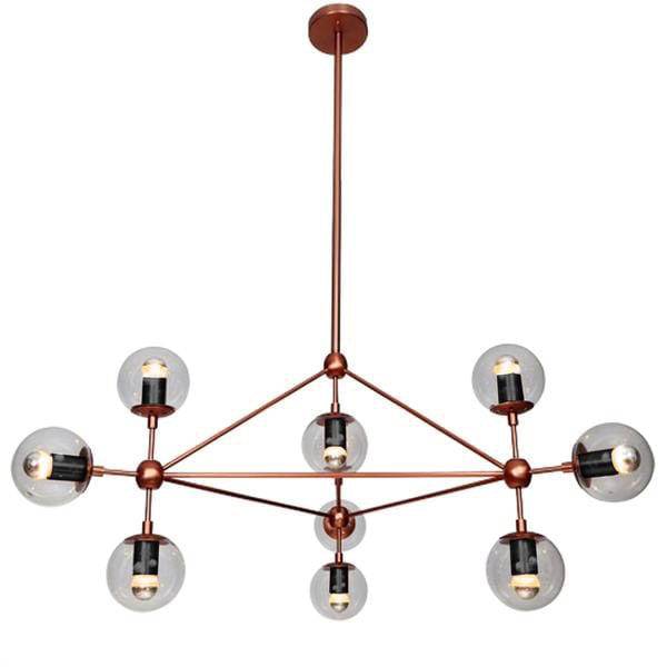 Vintage 10 Heads  Bubble  Chandelier  Cy-Dd-309-10-Rg -  Pendant Lamps - ebarza Furniture UAE | Shop Modern Furniture in Abu Dhabi & Dubai - مفروشات ايبازرا في الامارات | تسوق اثاث عصري وديكورات مميزة في دبي وابوظبي