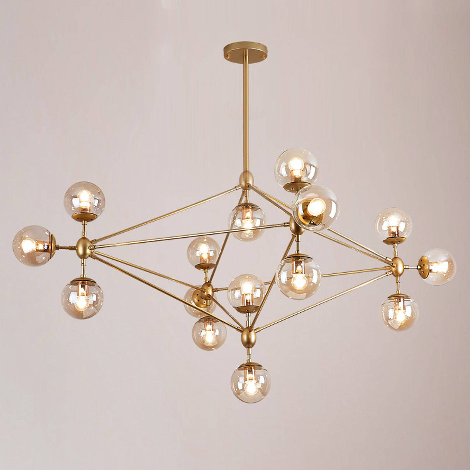 Vintage 21 Heads Bubble Chandelier CY-DD-309-21GD -  Pendant Lamps | ثريا ذات 21 رأس فقاعة - ebarza Furniture UAE | Shop Modern Furniture in Abu Dhabi & Dubai - مفروشات ايبازرا في الامارات | تسوق اثاث عصري وديكورات مميزة في دبي وابوظبي