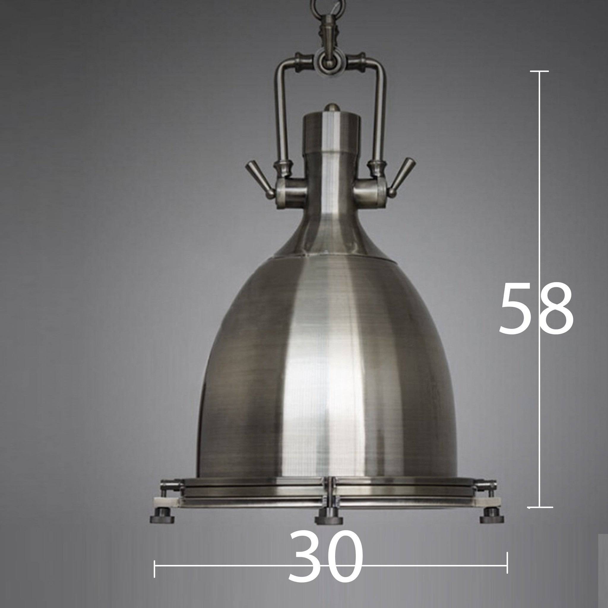 Vintage Brushed Steel Pendant Lamp Cy-Dd-089-Br -  Pendant Lamps | مصباح معلق من الصلب المصقول - ebarza Furniture UAE | Shop Modern Furniture in Abu Dhabi & Dubai - مفروشات ايبازرا في الامارات | تسوق اثاث عصري وديكورات مميزة في دبي وابوظبي