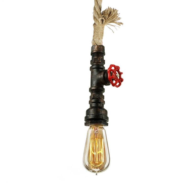 Vintage Rustic Rope Iron Pipe Pendant Light Bp0902 Cy-Dd-378-Rt -  Pendant Lamps - ebarza Furniture UAE | Shop Modern Furniture in Abu Dhabi & Dubai - مفروشات ايبازرا في الامارات | تسوق اثاث عصري وديكورات مميزة في دبي وابوظبي