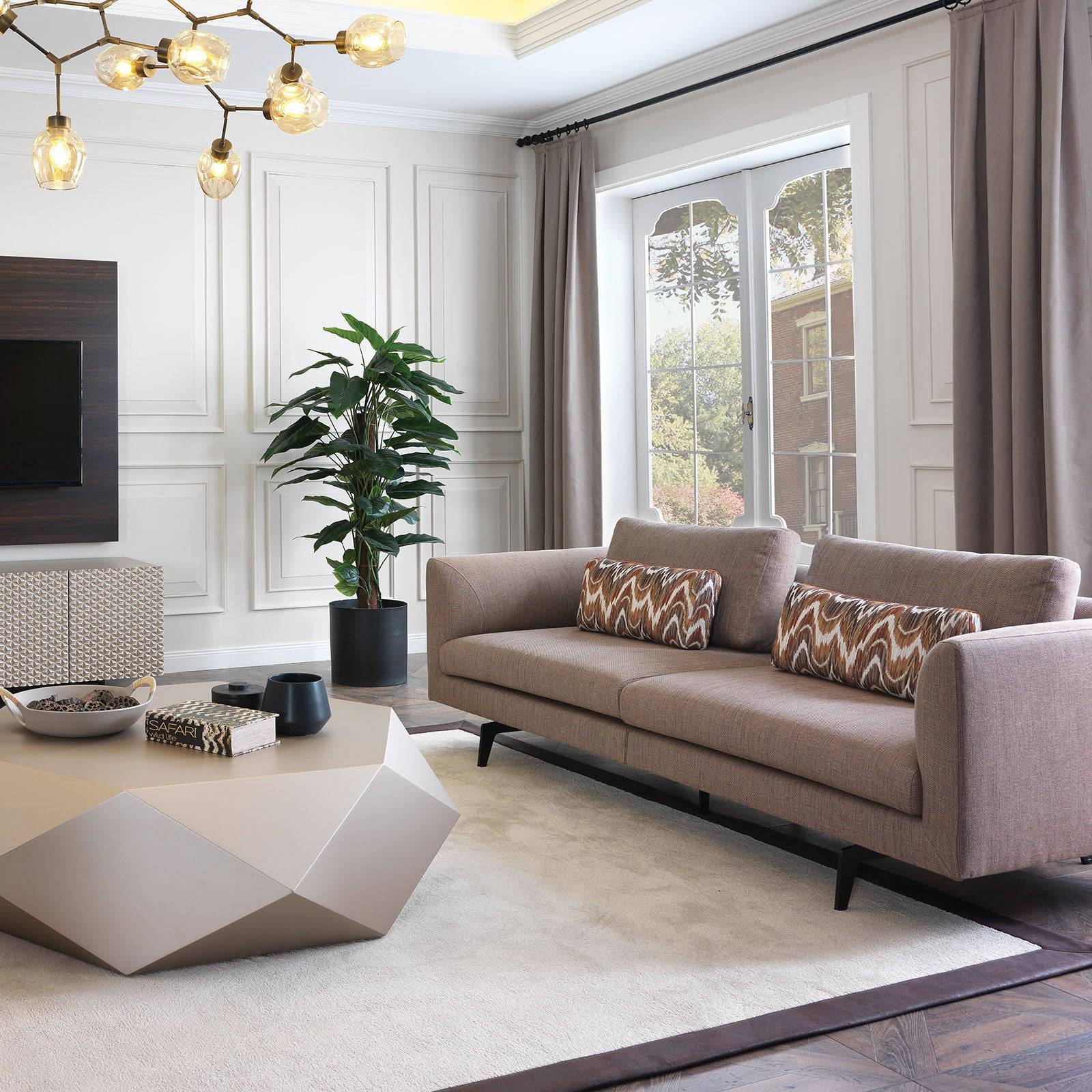 Vittoria 3 Seater Sofa Vittoria001-3Seater[Pandora] -  Sofas - ebarza Furniture UAE | Shop Modern Furniture in Abu Dhabi & Dubai - مفروشات ايبازرا في الامارات | تسوق اثاث عصري وديكورات مميزة في دبي وابوظبي