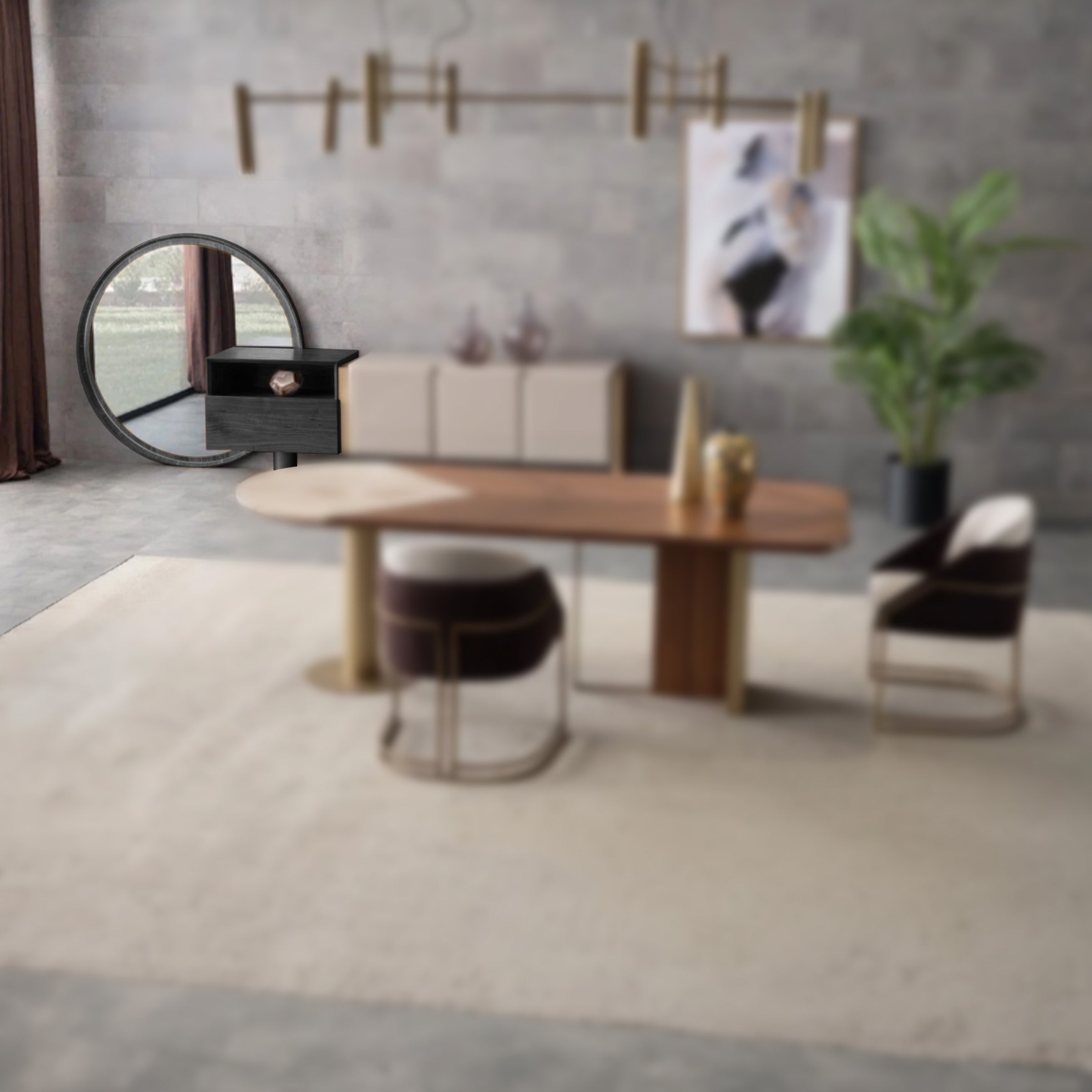 Wagon Black CONSOLE MIRROR ORX-CN-MRR-Black -  Mirrors - ebarza Furniture UAE | Shop Modern Furniture in Abu Dhabi & Dubai - مفروشات ايبازرا في الامارات | تسوق اثاث عصري وديكورات مميزة في دبي وابوظبي