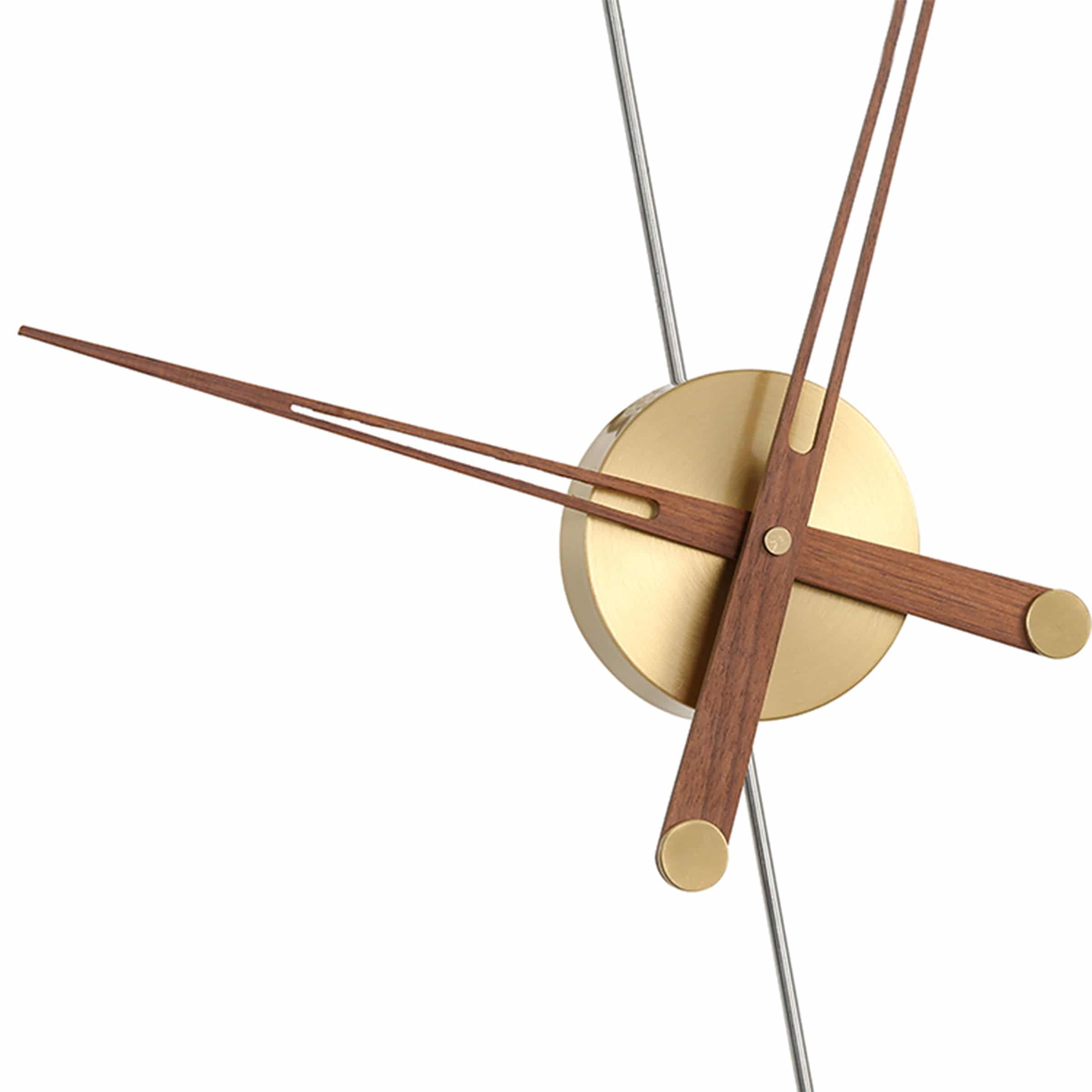 Walnut Wood Wall Clock JHL8015 -  Clocks | ساعة حائط من خشب الجوز - ebarza Furniture UAE | Shop Modern Furniture in Abu Dhabi & Dubai - مفروشات ايبازرا في الامارات | تسوق اثاث عصري وديكورات مميزة في دبي وابوظبي