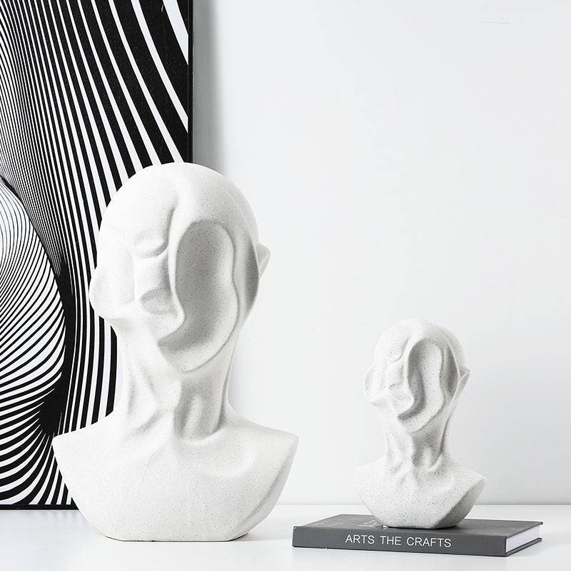 White Abstract Human Ornament-A Fa-D21069A -  Home Decor Figurines | ديكور بشري مجرد بيضاء - ebarza Furniture UAE | Shop Modern Furniture in Abu Dhabi & Dubai - مفروشات ايبازرا في الامارات | تسوق اثاث عصري وديكورات مميزة في دبي وابوظبي