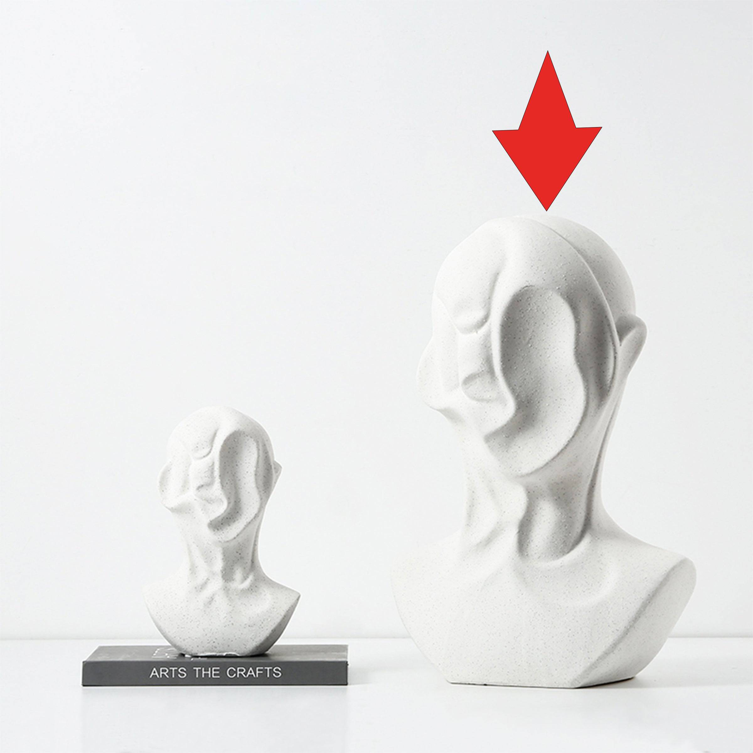 White Abstract Human Ornament-A Fa-D21069A -  Home Decor Figurines | ديكور بشري مجرد بيضاء - ebarza Furniture UAE | Shop Modern Furniture in Abu Dhabi & Dubai - مفروشات ايبازرا في الامارات | تسوق اثاث عصري وديكورات مميزة في دبي وابوظبي