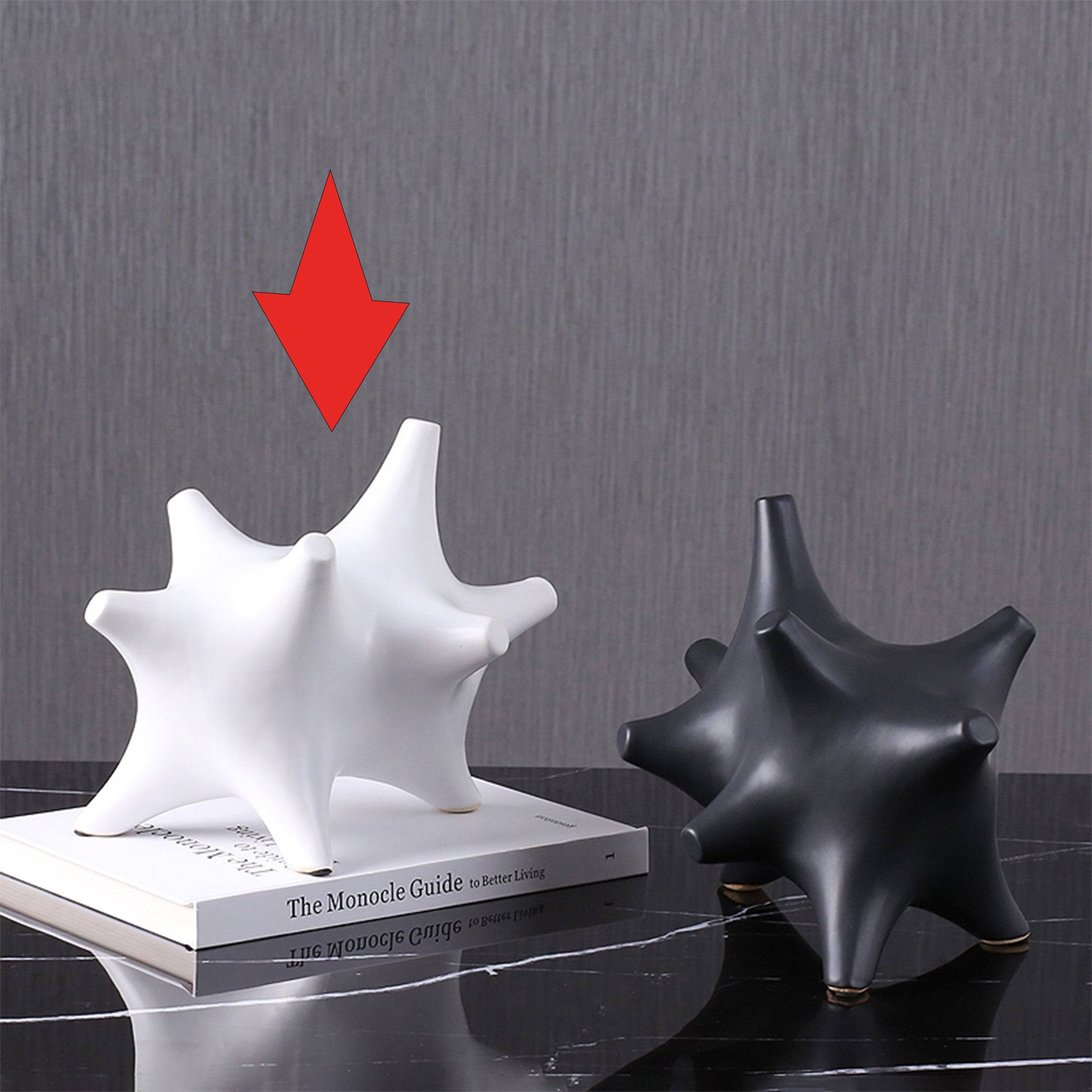 White Corner Abstract Decoration Fa-D2033B -  Home Decor Figurines - ebarza Furniture UAE | Shop Modern Furniture in Abu Dhabi & Dubai - مفروشات ايبازرا في الامارات | تسوق اثاث عصري وديكورات مميزة في دبي وابوظبي