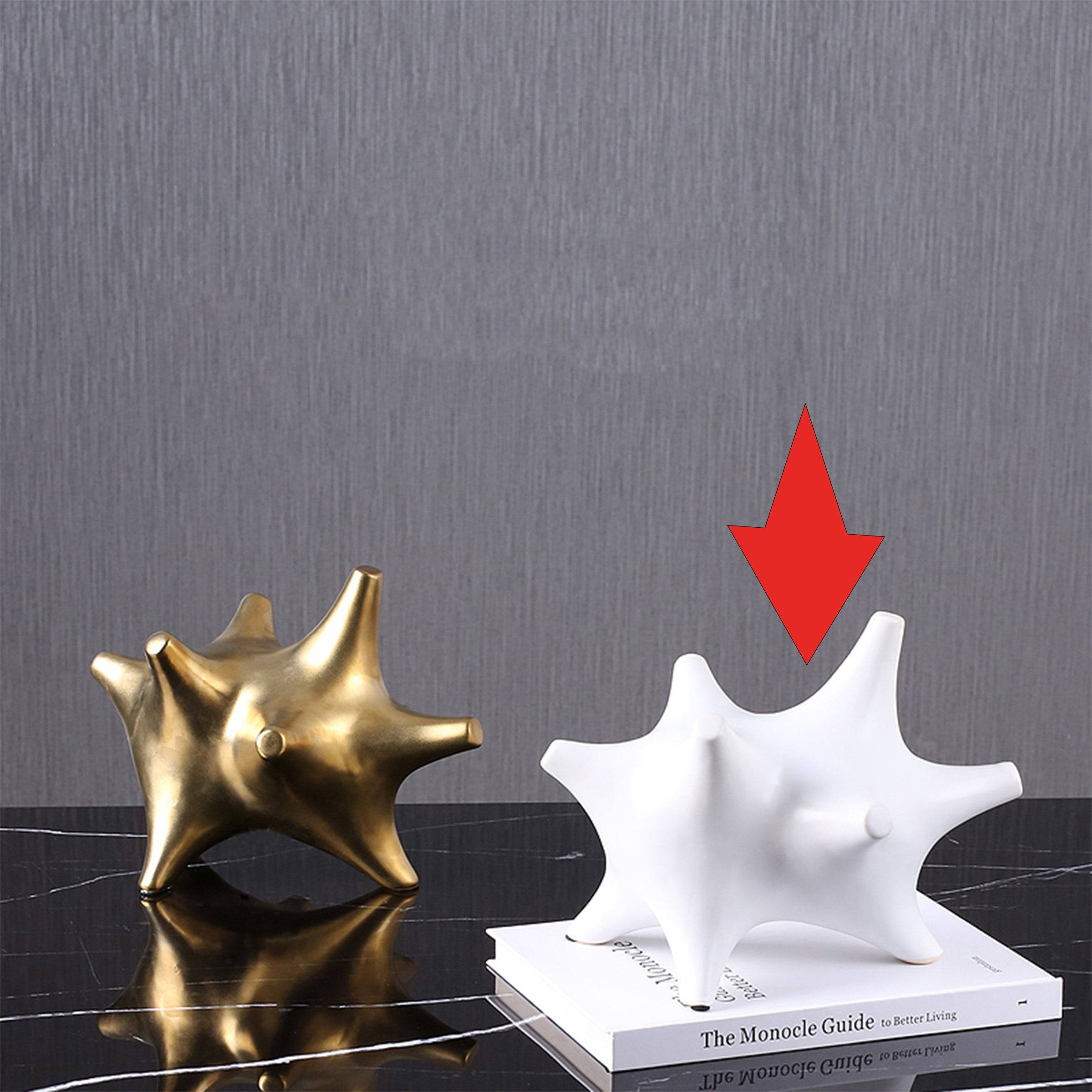 White Corner Abstract Decoration Fa-D2033B -  Home Decor Figurines - ebarza Furniture UAE | Shop Modern Furniture in Abu Dhabi & Dubai - مفروشات ايبازرا في الامارات | تسوق اثاث عصري وديكورات مميزة في دبي وابوظبي