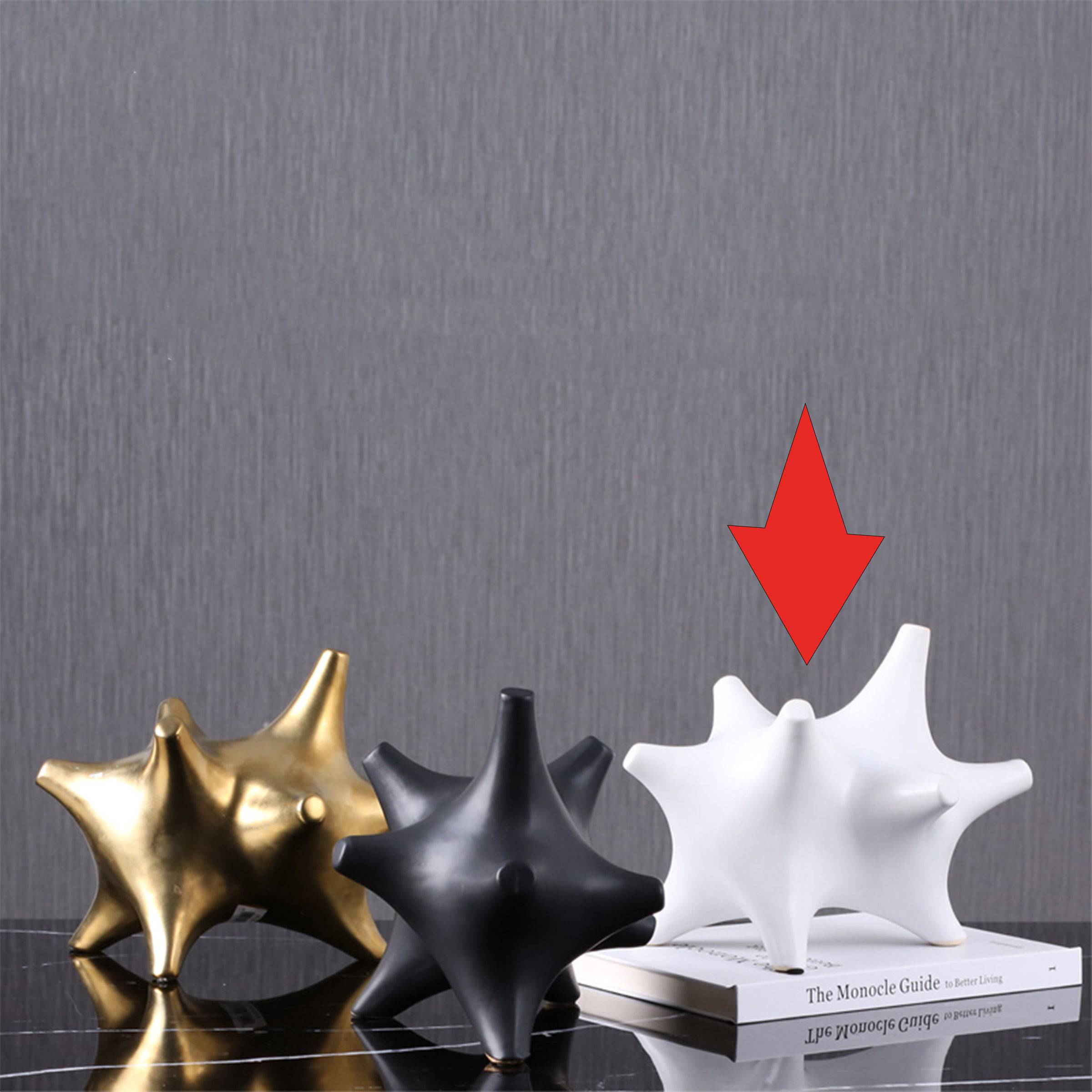 White Corner Abstract Decoration Fa-D2033B -  Home Decor Figurines - ebarza Furniture UAE | Shop Modern Furniture in Abu Dhabi & Dubai - مفروشات ايبازرا في الامارات | تسوق اثاث عصري وديكورات مميزة في دبي وابوظبي