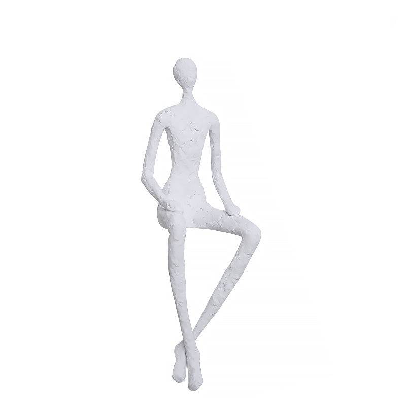 White Figure Resin  Decoration Fa-Sz2033B -  Home Decor Figurines | ديكور راتنج أبيض الشكل - ebarza Furniture UAE | Shop Modern Furniture in Abu Dhabi & Dubai - مفروشات ايبازرا في الامارات | تسوق اثاث عصري وديكورات مميزة في دبي وابوظبي