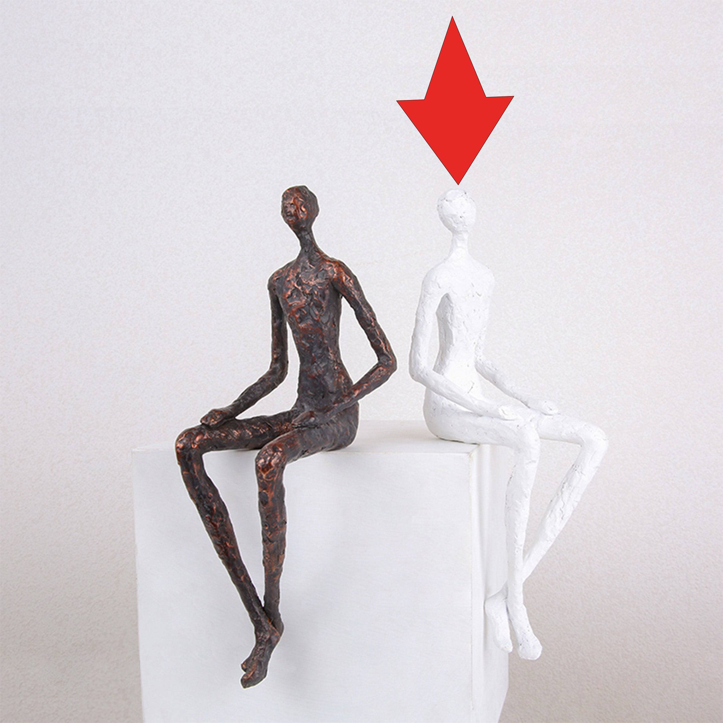 White Figure Resin  Decoration Fa-Sz2033B -  Home Decor Figurines | ديكور راتنج أبيض الشكل - ebarza Furniture UAE | Shop Modern Furniture in Abu Dhabi & Dubai - مفروشات ايبازرا في الامارات | تسوق اثاث عصري وديكورات مميزة في دبي وابوظبي